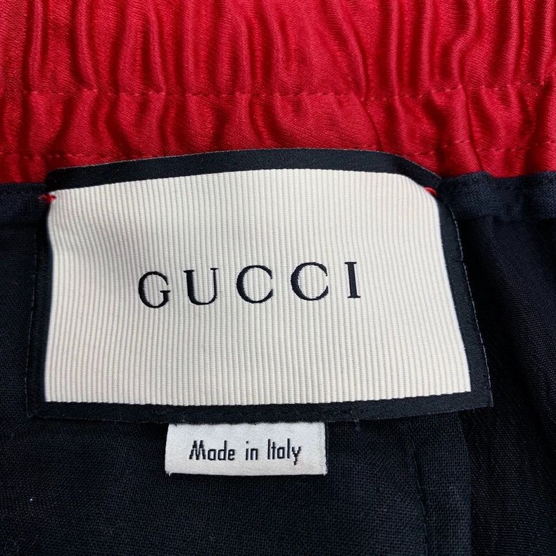 Gucci Gucci Black side stripe drawstring lase-up casual trousers Size US 30 / EU 46 - 5 Thumbnail