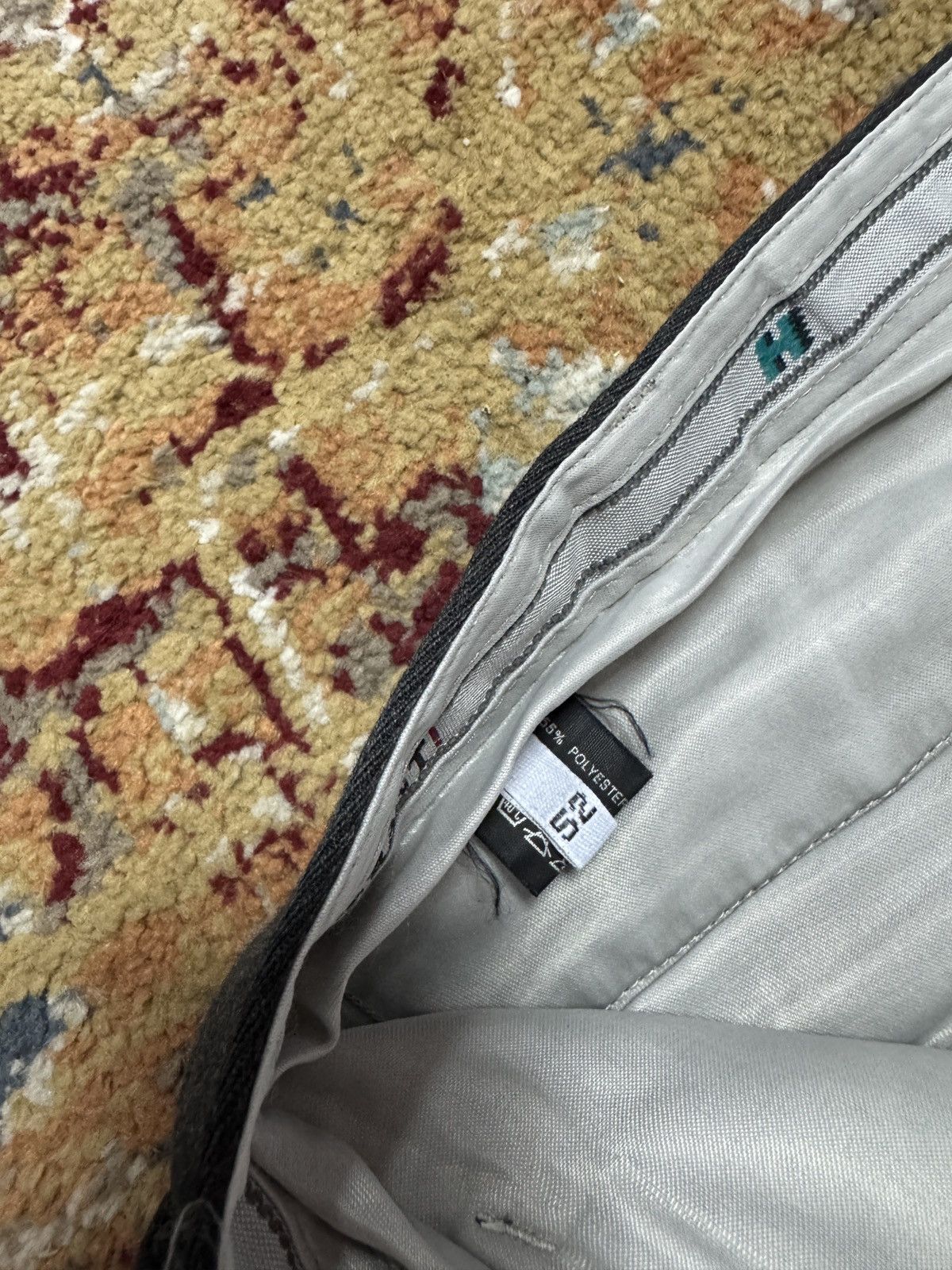 Vintage 1980s Wool Suit Pants Baggy Trousers Blend Balenciaga Rick Size US 30 / EU 46 - 4 Thumbnail