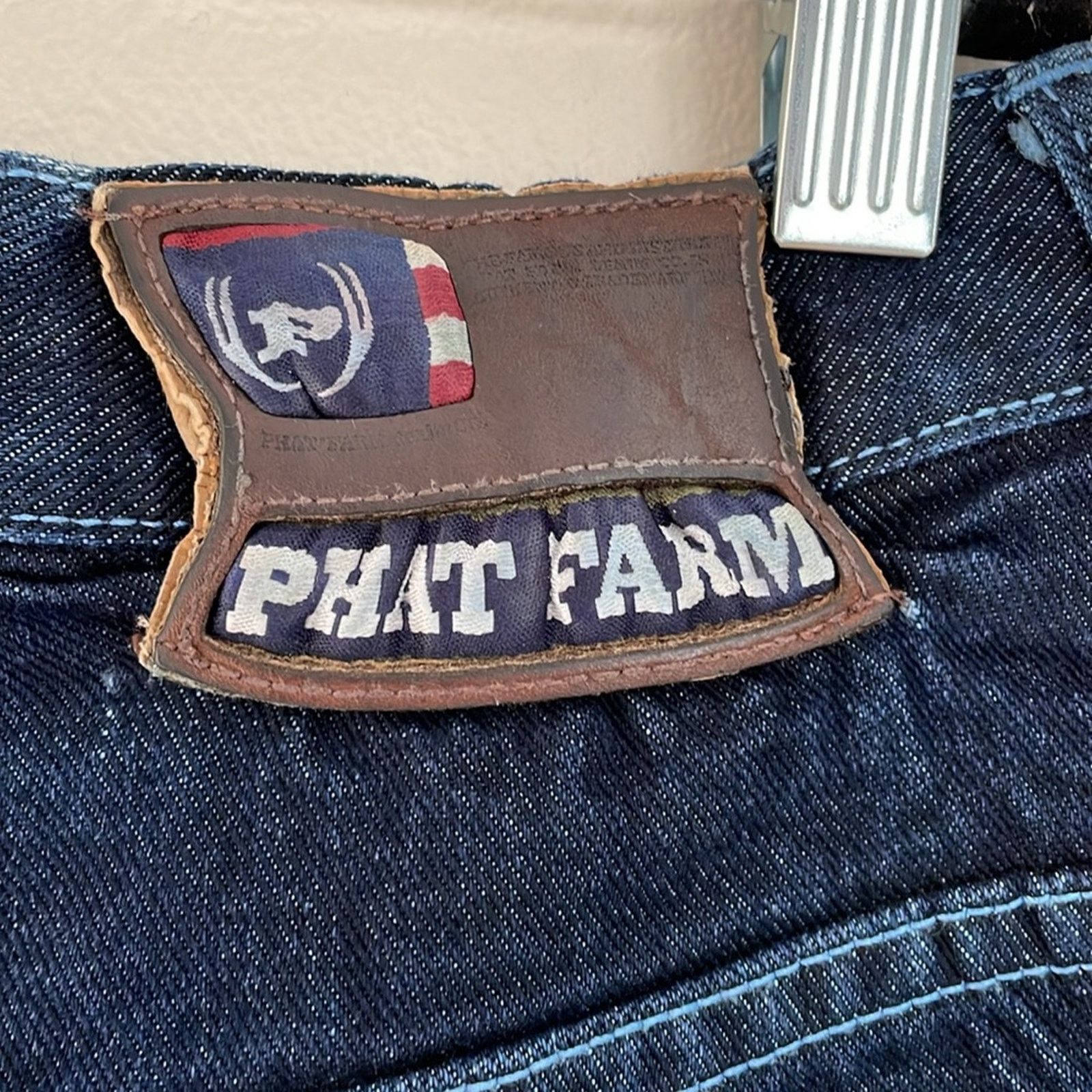 Phat Farm Y2K Phat Farm Baggy Cuffed Carpenter Jeans Dark Wash MENS 40 Size US 40 / EU 56 - 6 Thumbnail