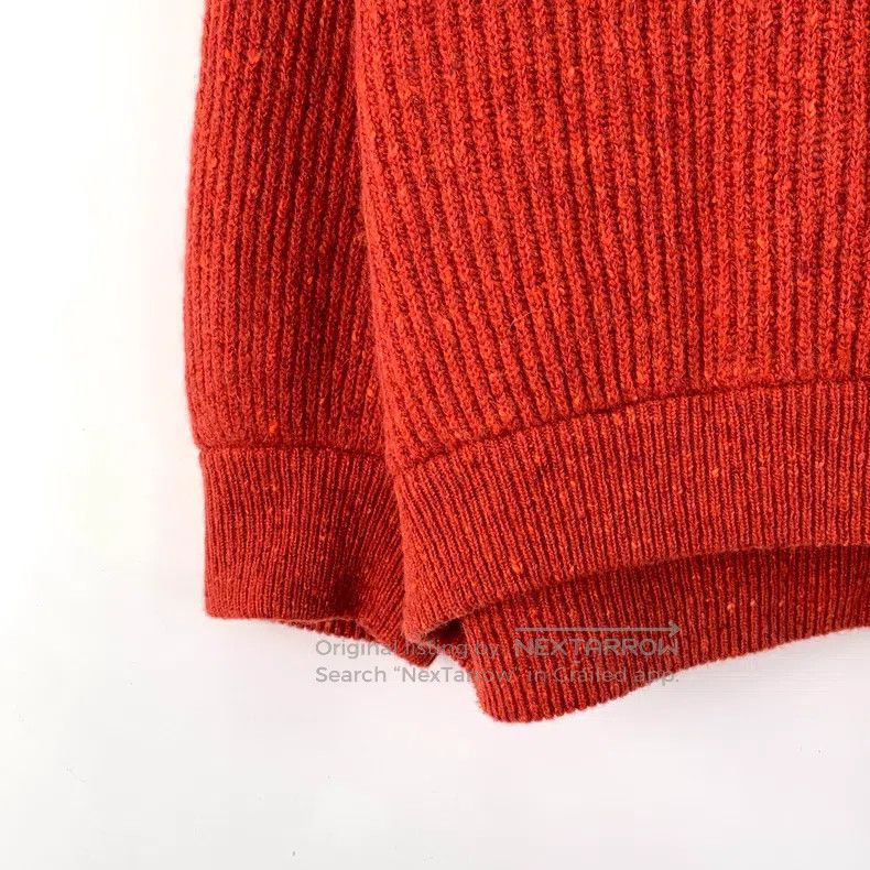 Brunello Cucinelli Brunello Cucinelli Red Wool Crewneck Long Sleeve Knit Swea Size M / US 6-8 / IT 42-44 - 4 Thumbnail