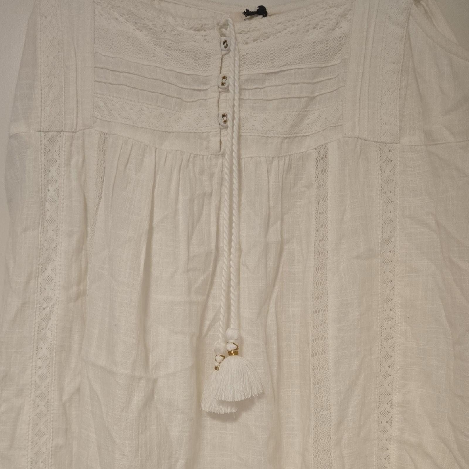 Stella McCartney NWT Spell Stevie Lace Midicin Camellia White Midi Dress Size S / US 4 / IT 40 - 3 Thumbnail