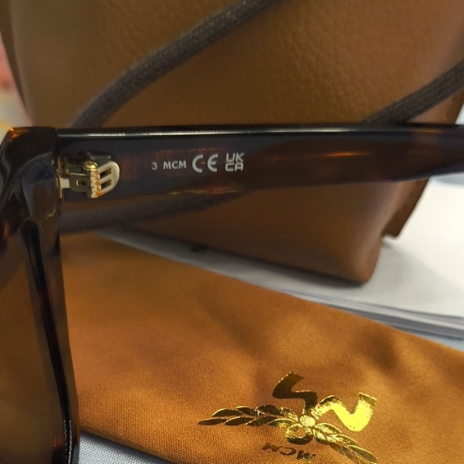 MCM New MCM Brown Tortoise Sunglasses Size ONE SIZE - 7 Thumbnail