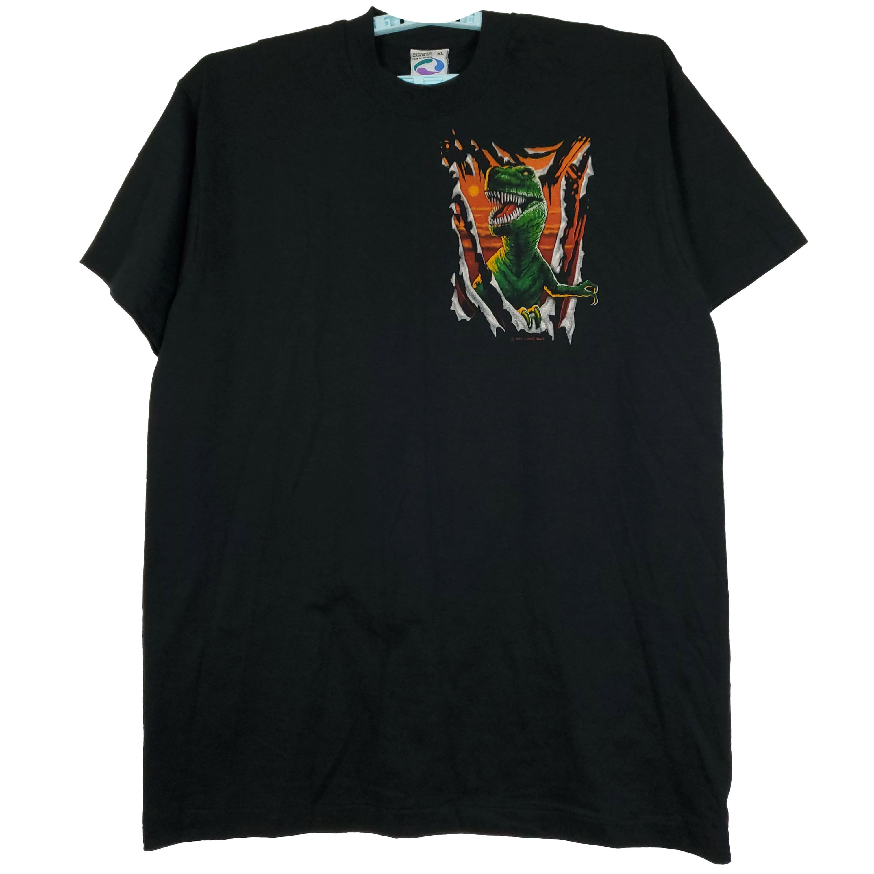 image of Liquid Blue T-Rex T-Shirt Black XL Xlarge, Men's