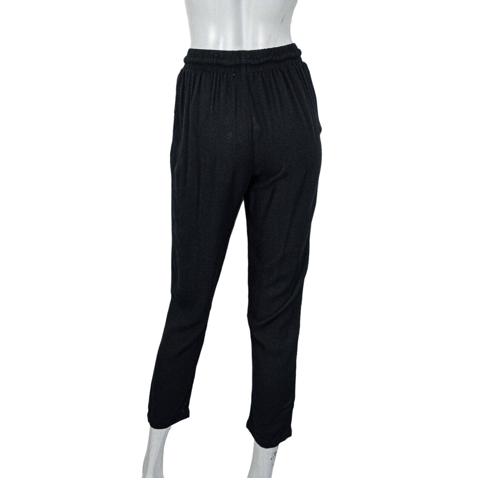 Black Crane BLACK CRANE Drawstring Pants Black Rayon Wool Size XS Size 24" / US 00 / IT 34 - 4 Thumbnail