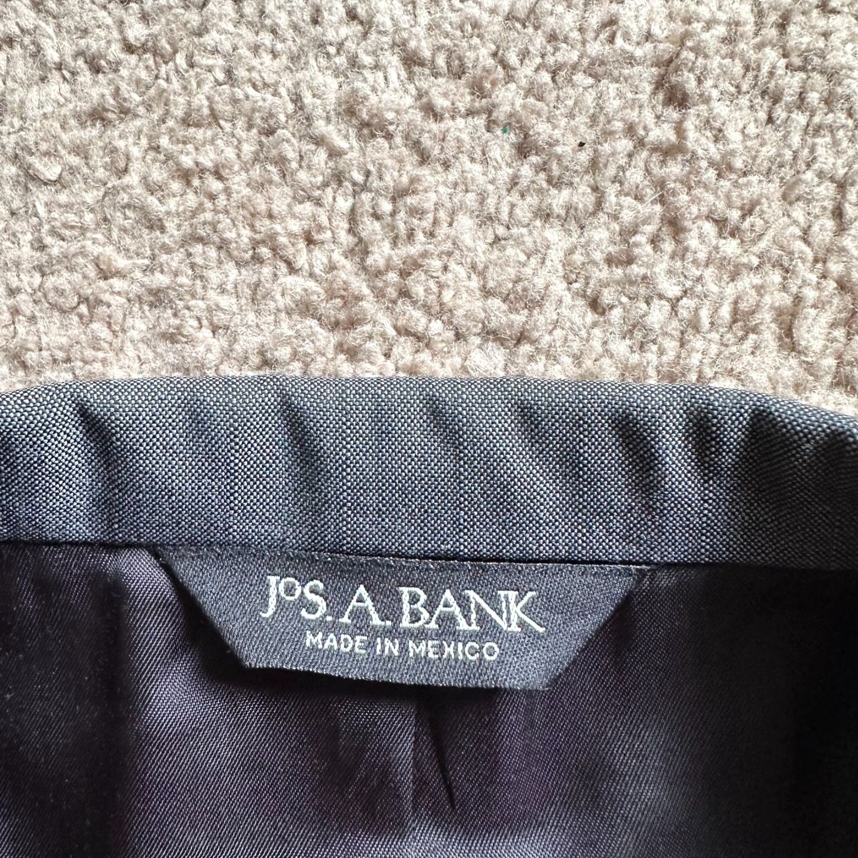 Jos. A. Bank Jos A Bank Blazer Mens 46R Wool 2 Button Solid Grey Jacket Size 46R - 4 Thumbnail