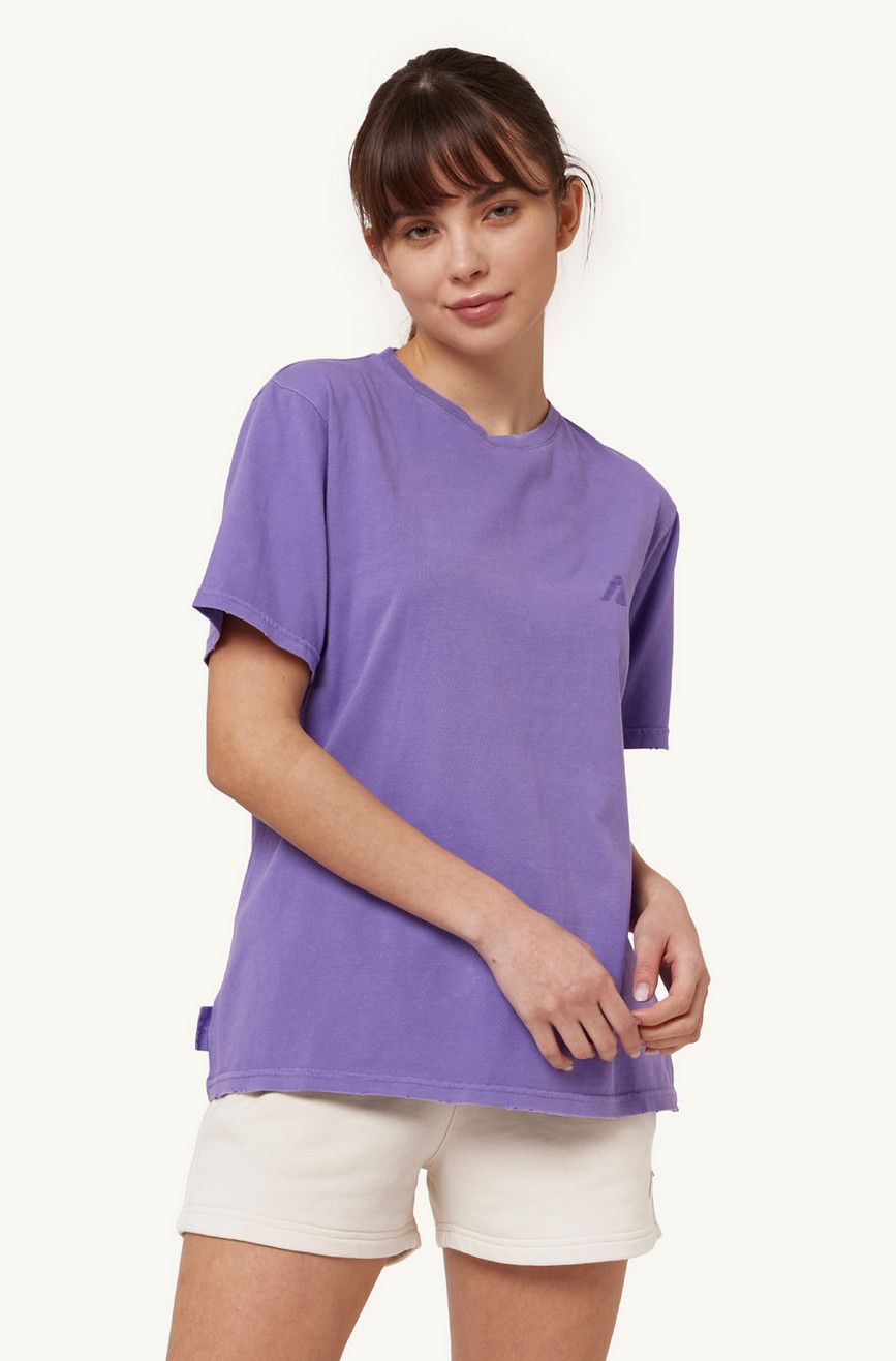 AUTRY o1y0725 Crewneck T-Shirt in Mauve Size XS / US 0-2 / IT 36-38 - 3 Thumbnail