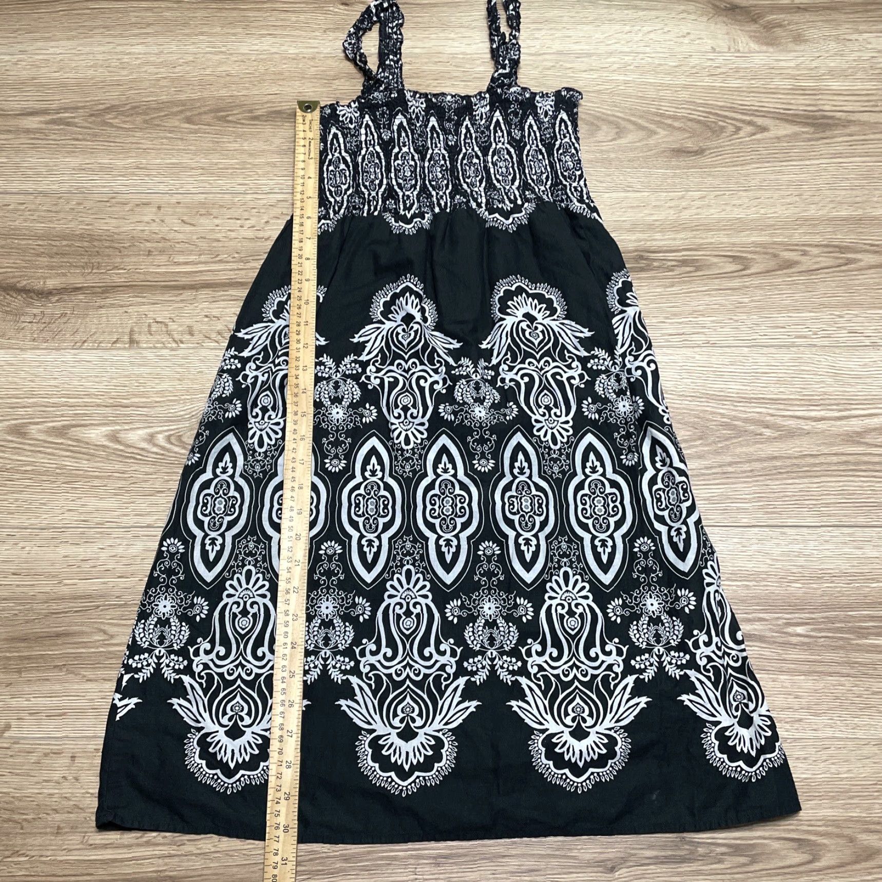 Vintage VINTAGE Sonoma Women’s Sundress Size Small Batik Cotton Sleeveless Knee Length Summer Casual Size S / US 4 / IT 40 - 2 Thumbnail