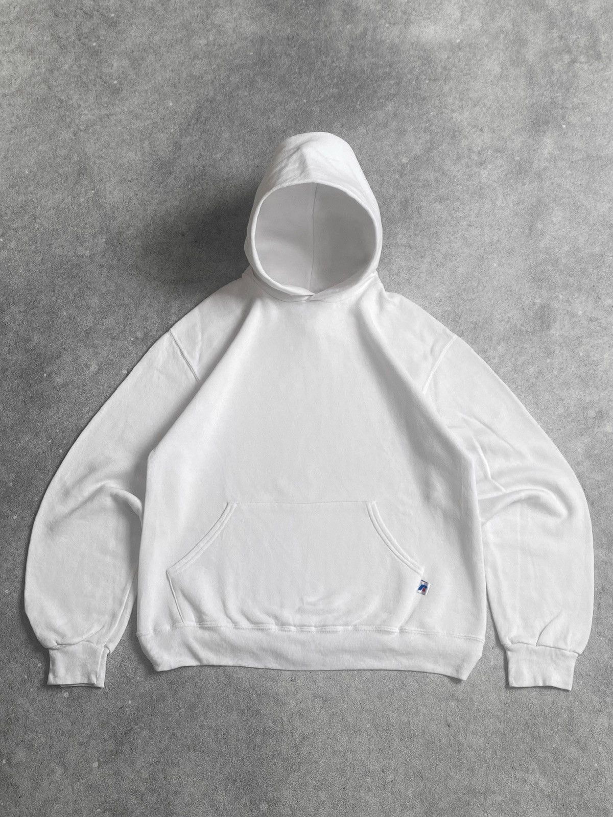 Russell Athletic Vintage 2000s Cloud White Russell Hoodie Size US M / EU 48-50 / 2 - 1 Thumbnail