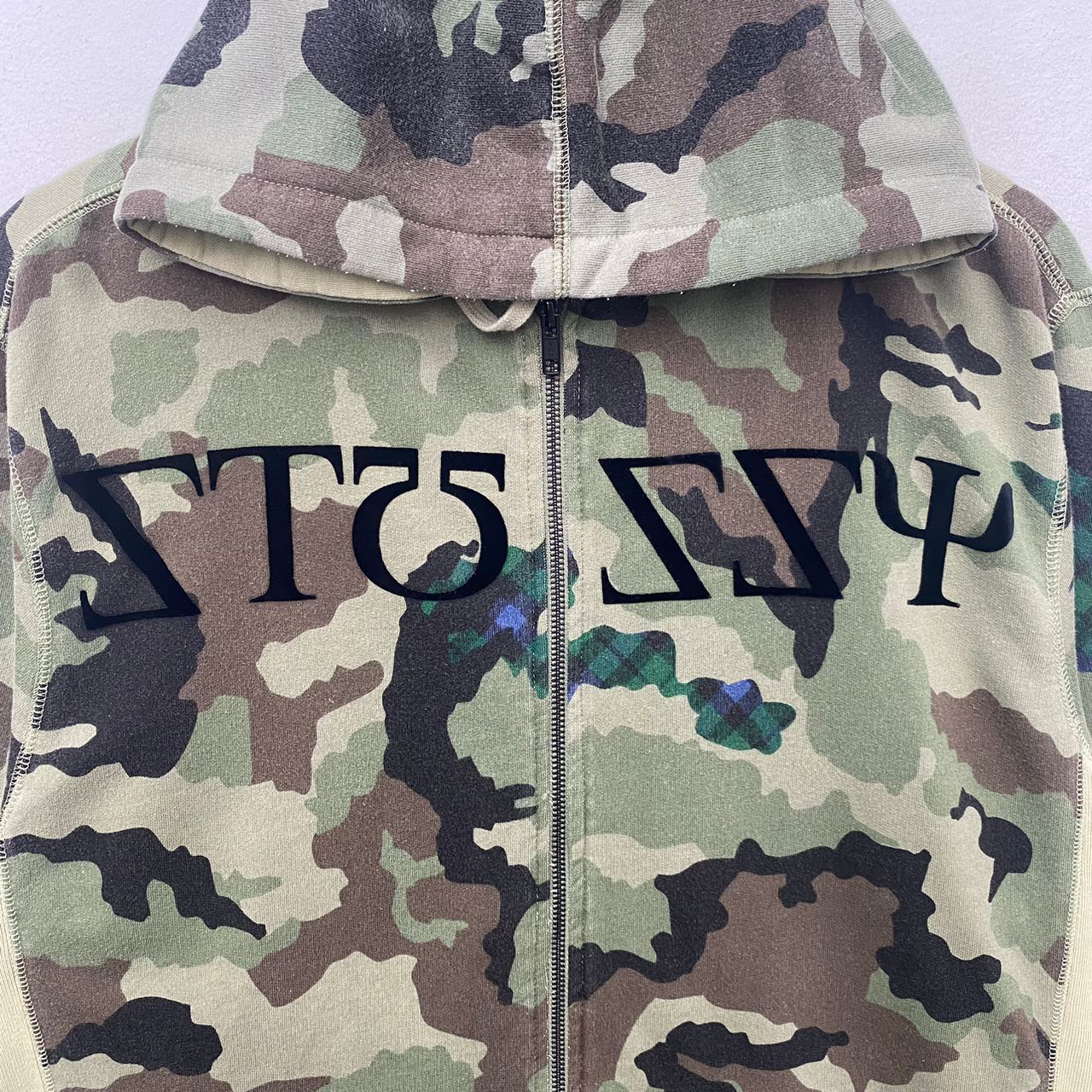 Stussy × Vintage VINTAGE STUSSY GREEK ALPHABET HOODIE LARGE Size US L / EU 52-54 / 3 - 4 Thumbnail