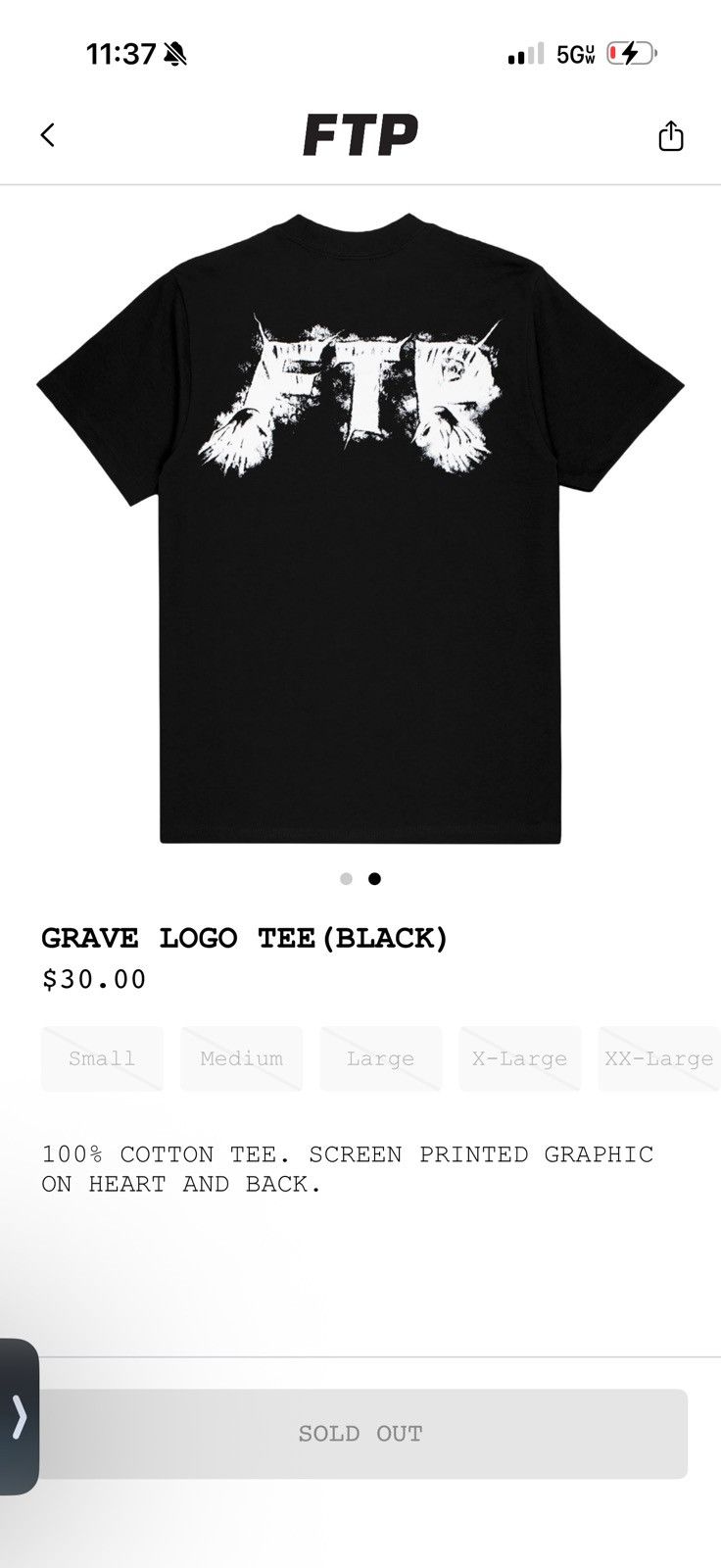 Fuck The Population FTP Grave Logo T-Shirt Black Size US XXL / EU 58 / 5 - 2 Thumbnail