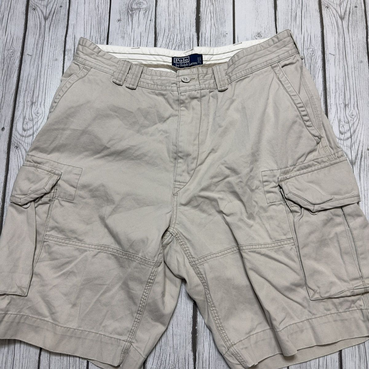 Polo Ralph Lauren × Vintage Vintage Polo cargo shorts Size US 36 / EU 52 - 3 Thumbnail