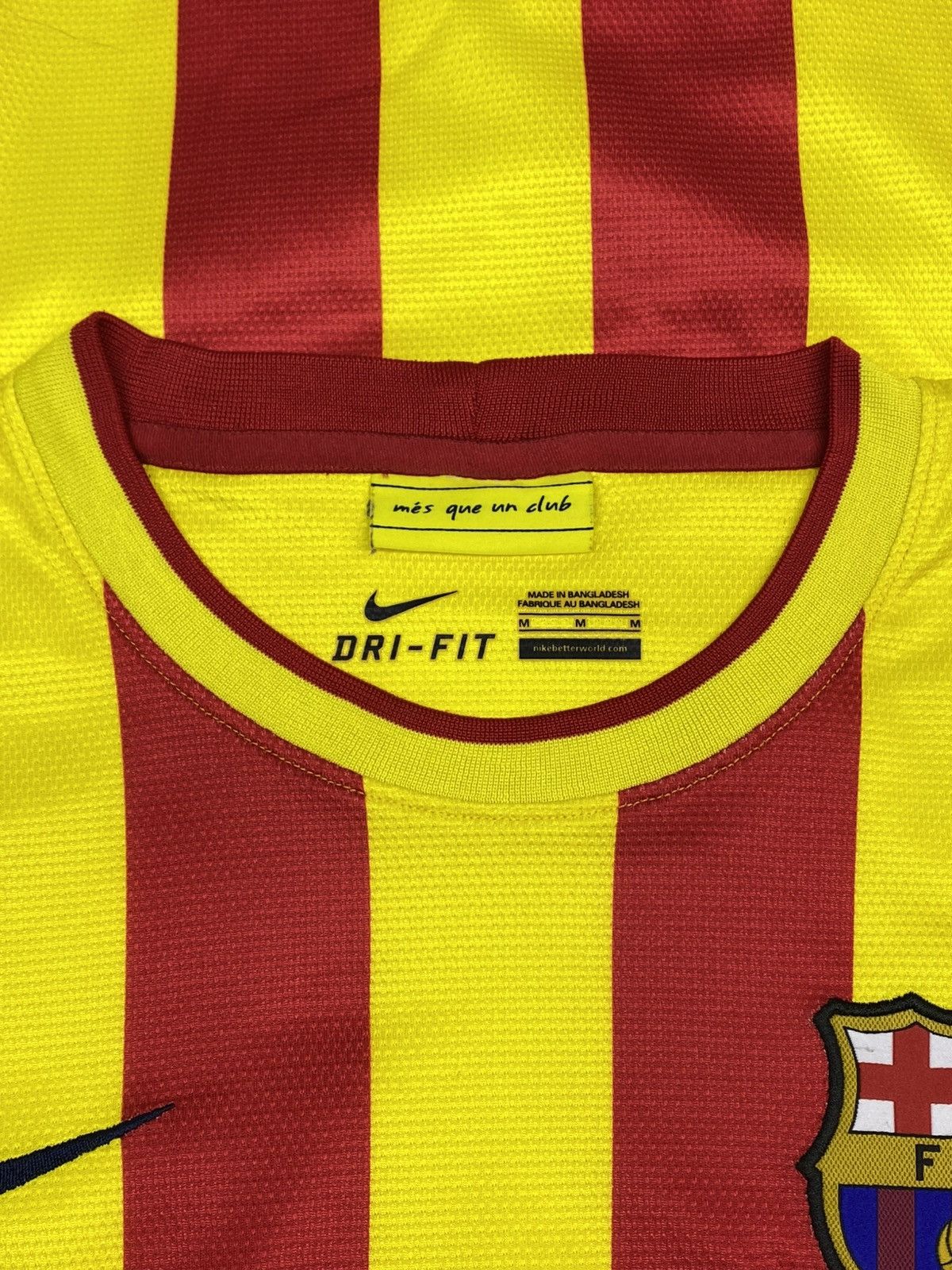 Nike Nike FC Barcelona 2013/14 Away Soccer Jersey Messi Era Size US M / EU 48-50 / 2 - 18 Thumbnail