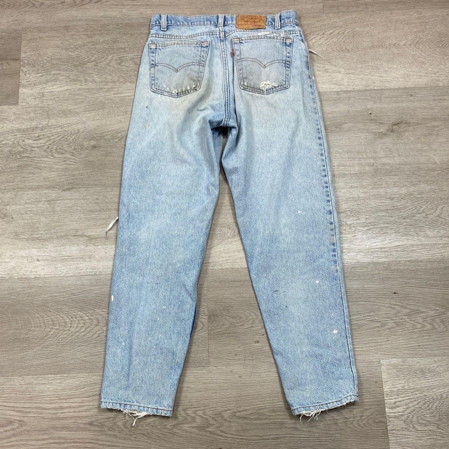 Levi's × Vintage VTG 90s Levi's 550 Made in USA Relaxed Fit Jeans Men's 30x29 Size US 30 / EU 46 - 3 Thumbnail