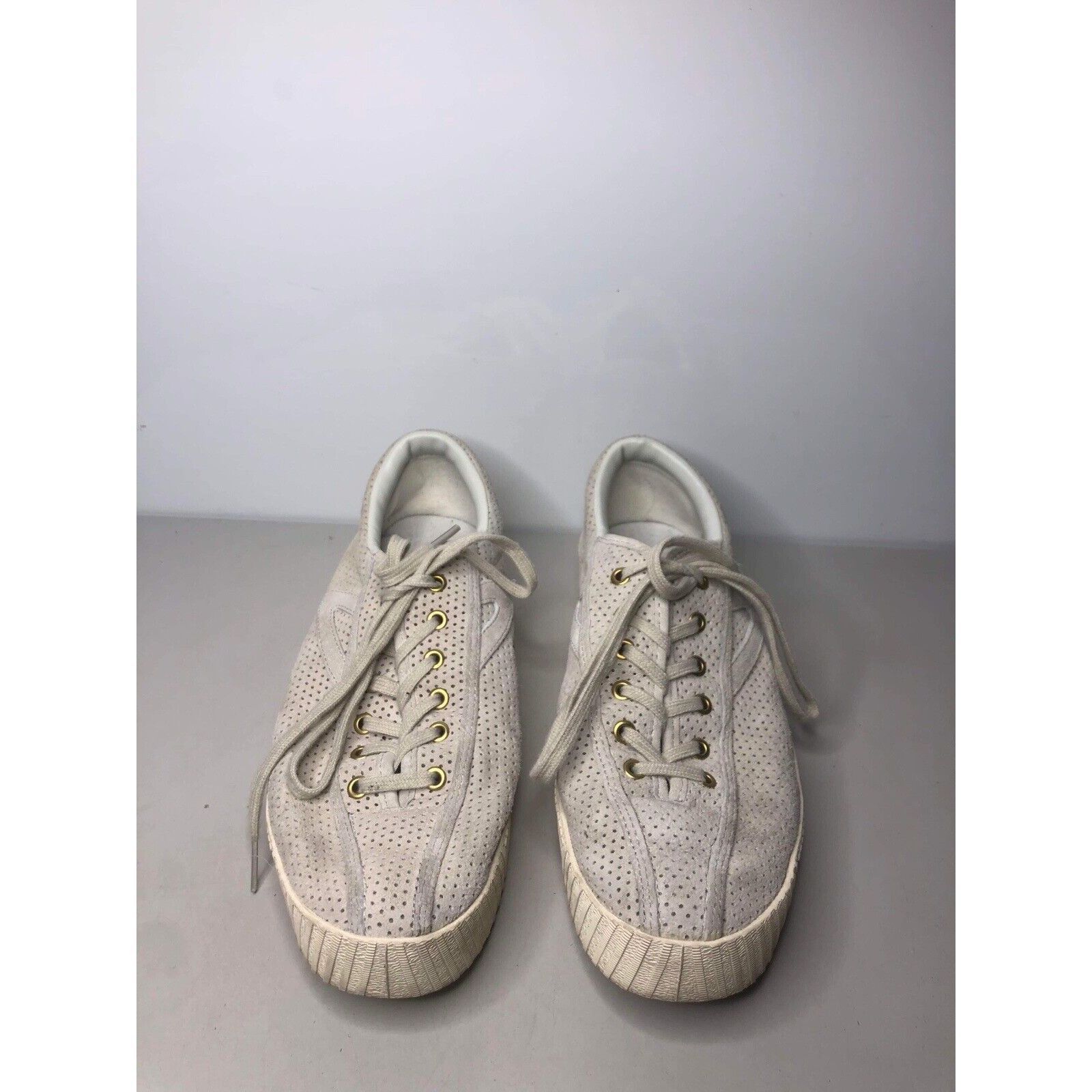 Tretorn Tretorn Nyliteplus Ivory White Perforated Lace Sneaker Shoes Size US 9 / IT 39 - 1 Thumbnail