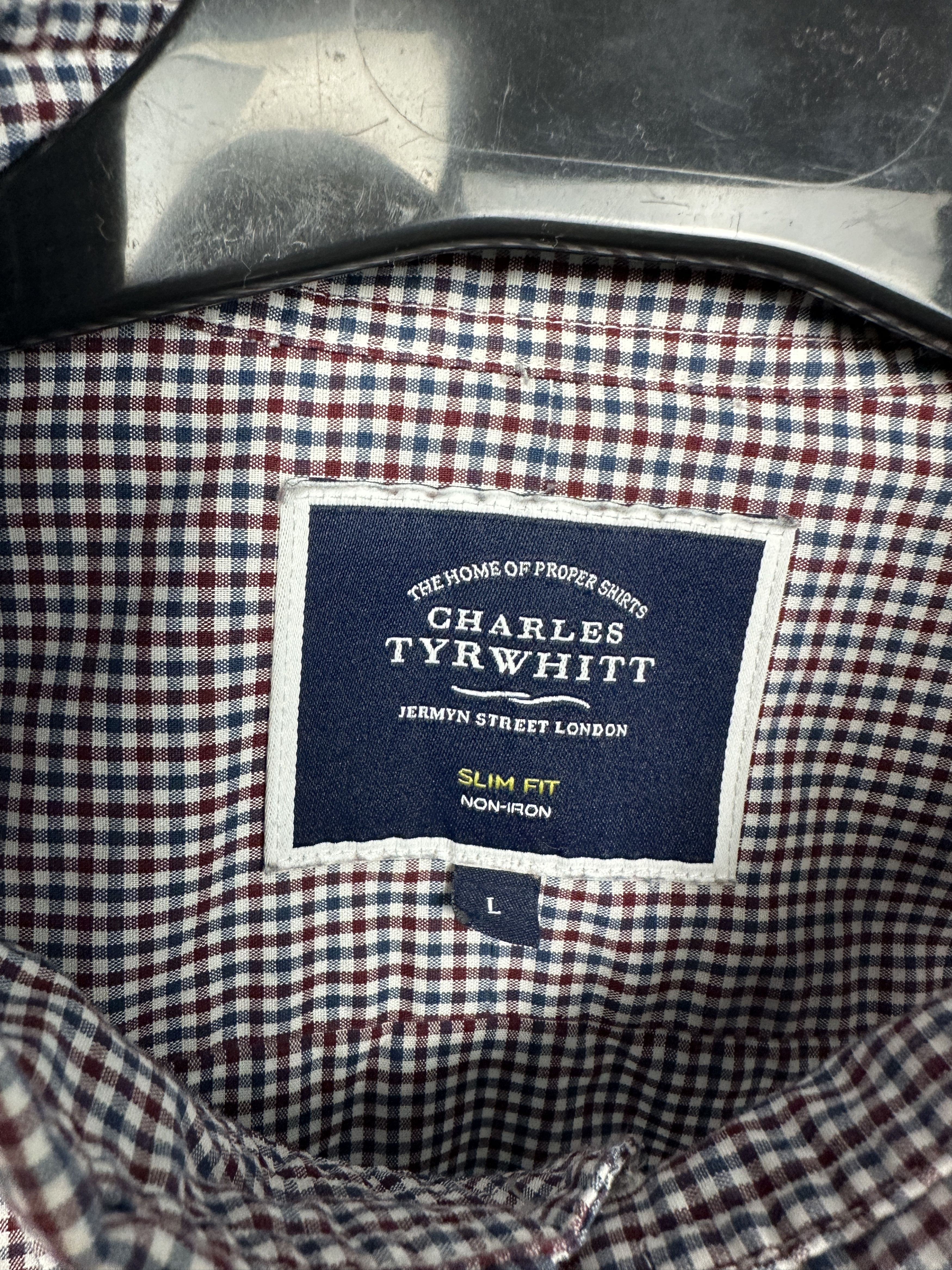 Charles Tyrwhitt Charles Tyrwhitt Mens Long Sleeve Shirt Size US L / EU 52-54 / 3 - 3 Thumbnail