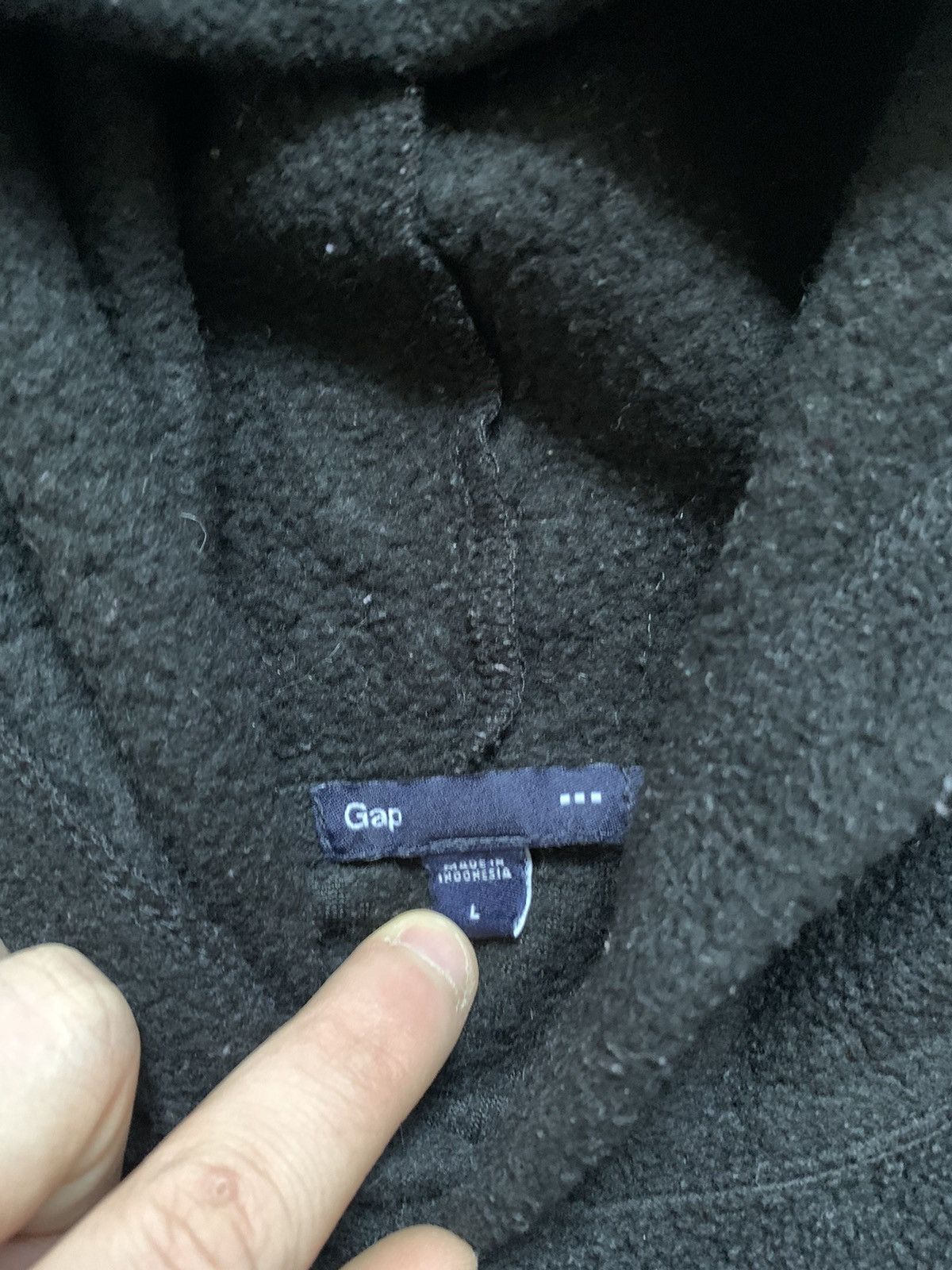 Gap Vintage Gap Teddy Fleece Hoodie Big Logo Outdoor USA Y2K Size US S / EU 44-46 / 1 - 4 Thumbnail