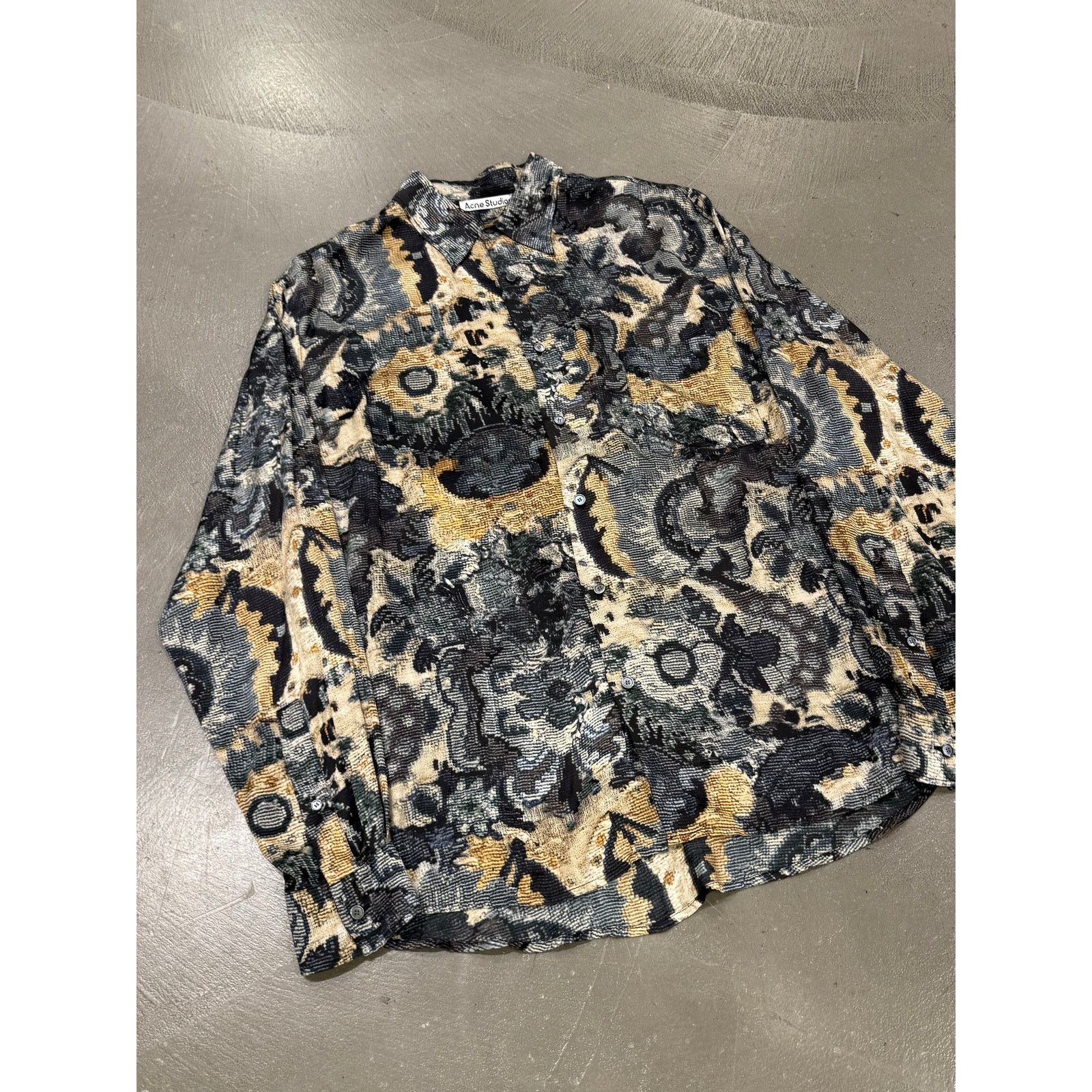 Acne Studios Acne Studios Sandrok cross stitch flower shirt Size XL / US 12-14 / IT 48-50 - 3 Thumbnail