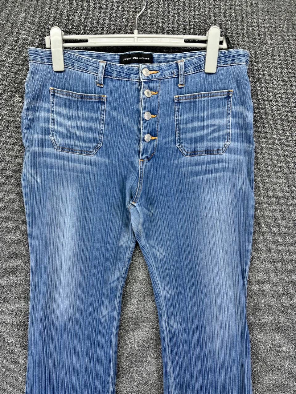 Japanese Brand Vintage Jouer aux eches Flare Bootcut Jeans Denim Pants Size 34" / US 12 / IT 48 - 2 Thumbnail