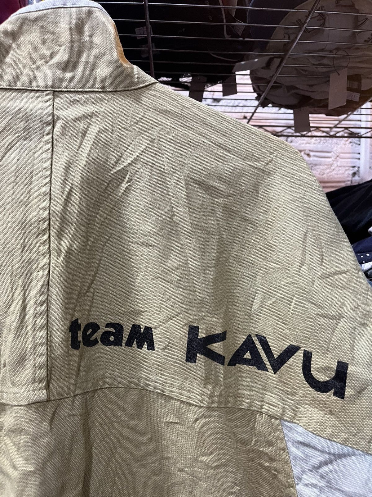 KAVU × Vintage KAVU Team Half Zip Jacket 90s Size US S / EU 44-46 / 1 - 4 Thumbnail