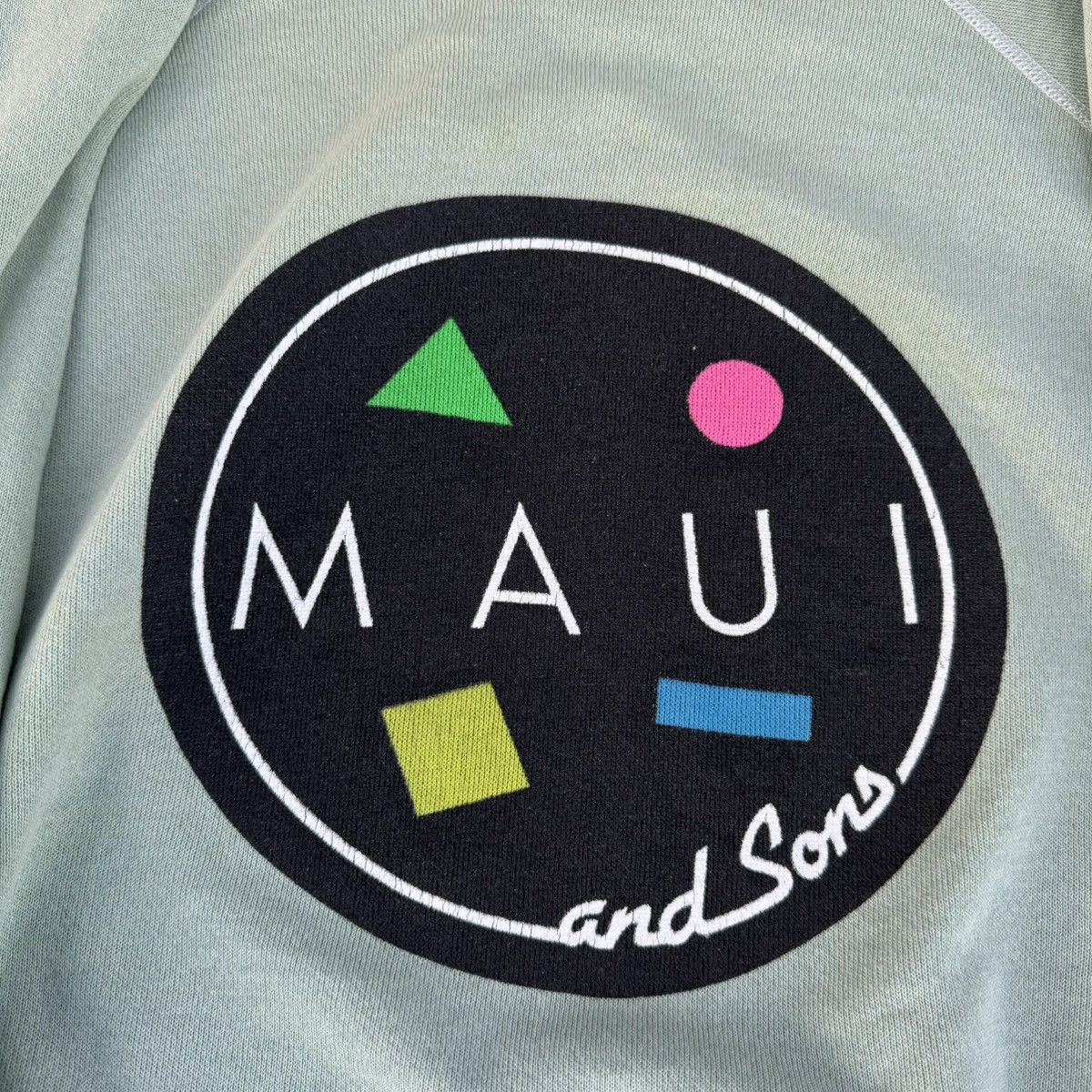 Hanes Vintage 90s USA Made Earth Tone Green Maui Crewneck Fits S Size US S / EU 44-46 / 1 - 11 Thumbnail