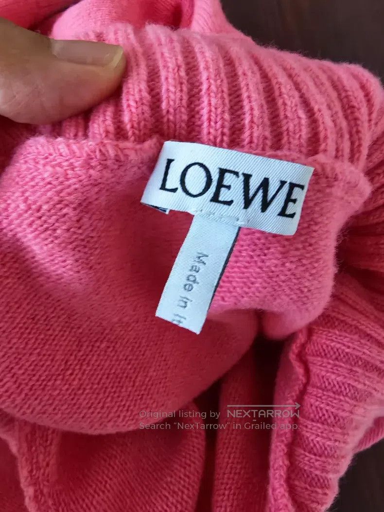 Loewe Loewe Pink high neck sweater, unisex, 100% wool material, Size US M / EU 48-50 / 2 - 6 Thumbnail