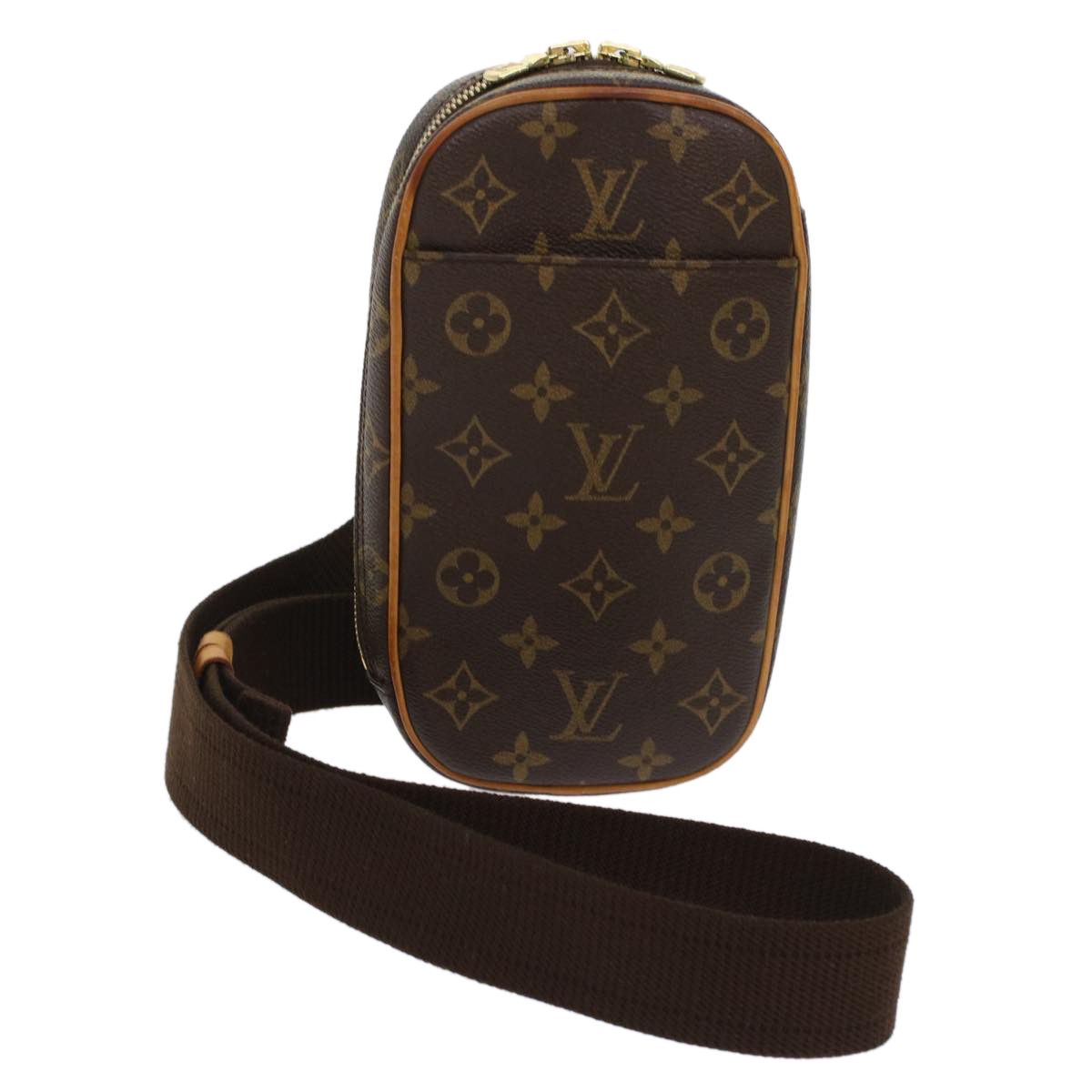 LOUIS VUITTON Monogram Pochette Gange Shoulder Bag M51870 LV Auth