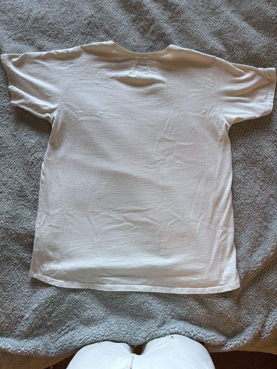 Rhude rhude rhinestone logo tee cream Size US M / EU 48-50 / 2 - 2 Thumbnail