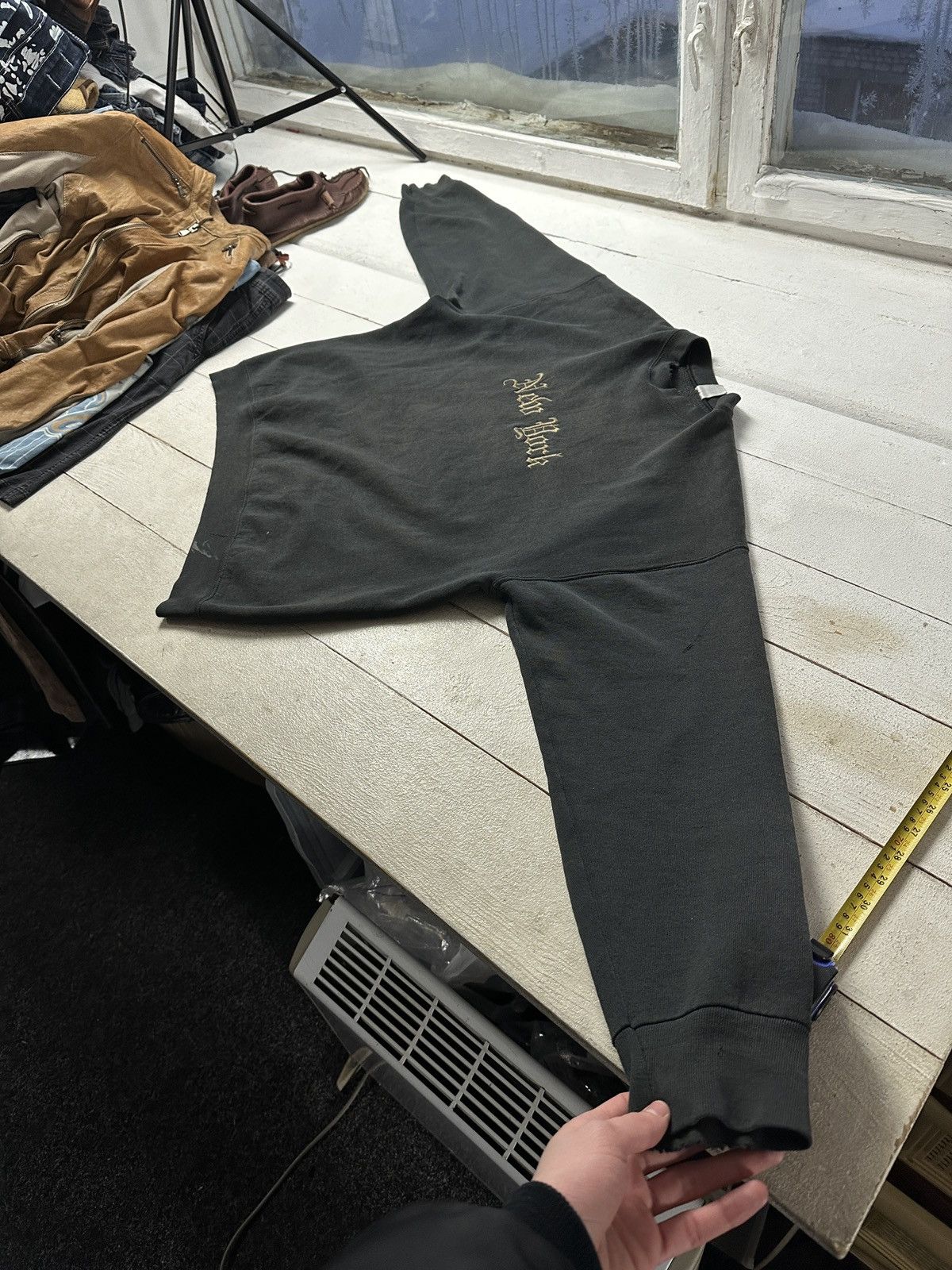 Vintage 🚨 RARE VNTG NEW YORK FADED DISTRESSED USA RARE SWEATSHIRT Size US XL / EU 56 / 4 - 2 Thumbnail