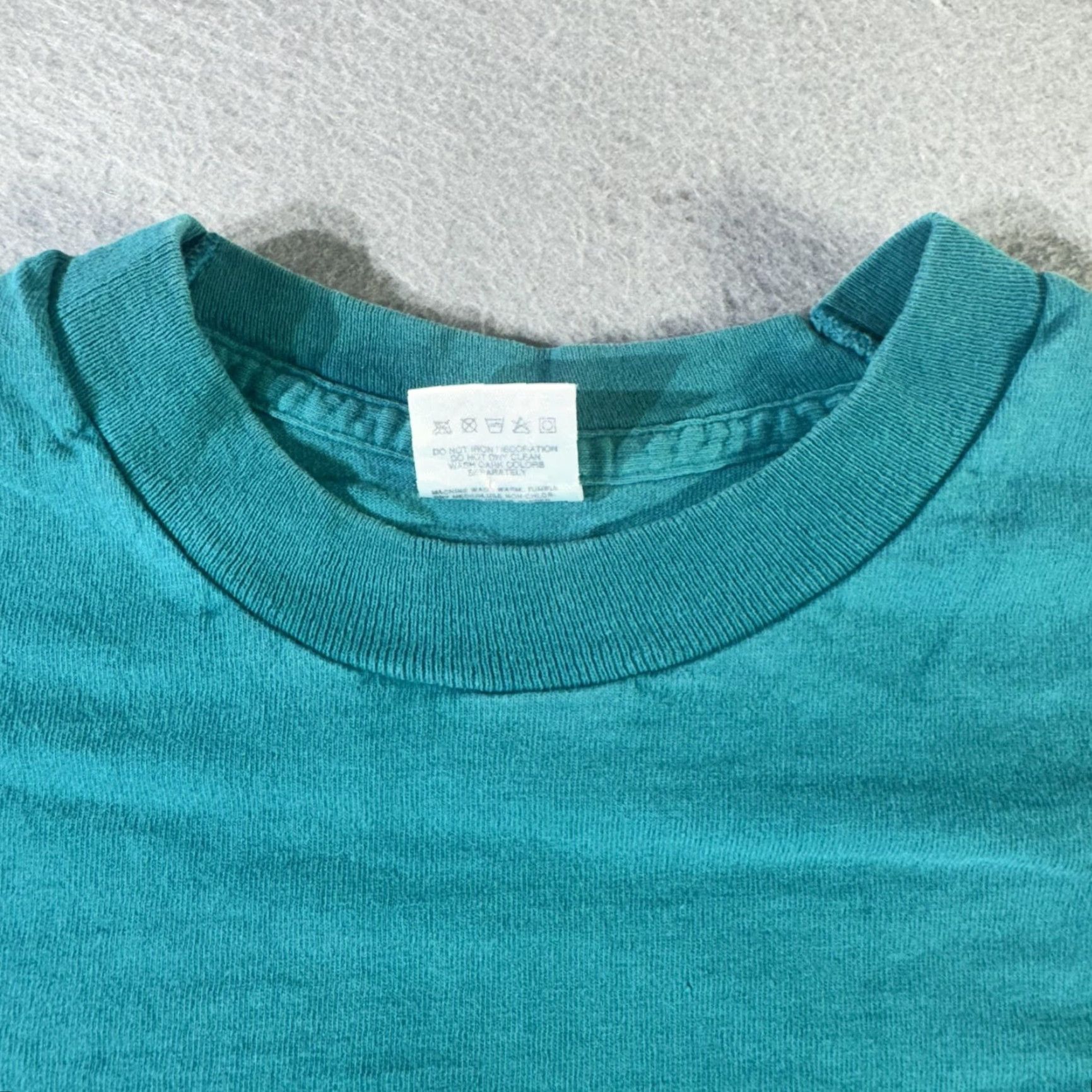 Fruit Of The Loom VINTAGE Fruit of the Loom Shirt Mens XL Crew Neck Short Sleeve 90s Tee Green Size US XL / EU 56 / 4 - 7 Thumbnail