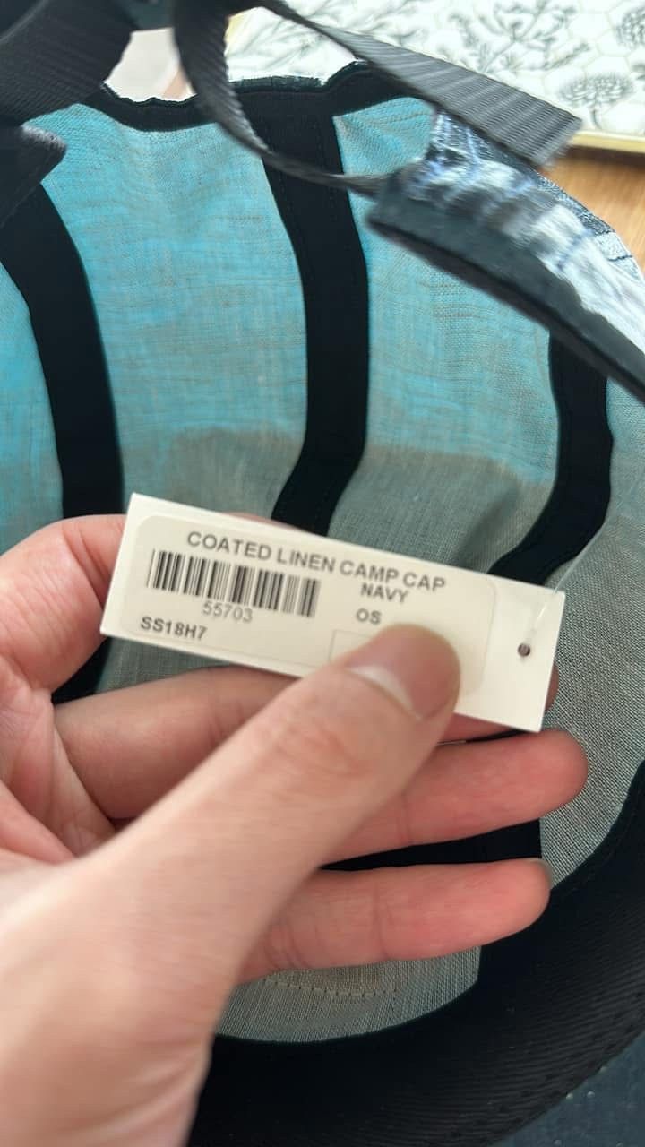 Supreme Supreme SS18 Navy Linen Camp Cap Size ONE SIZE - 4 Thumbnail