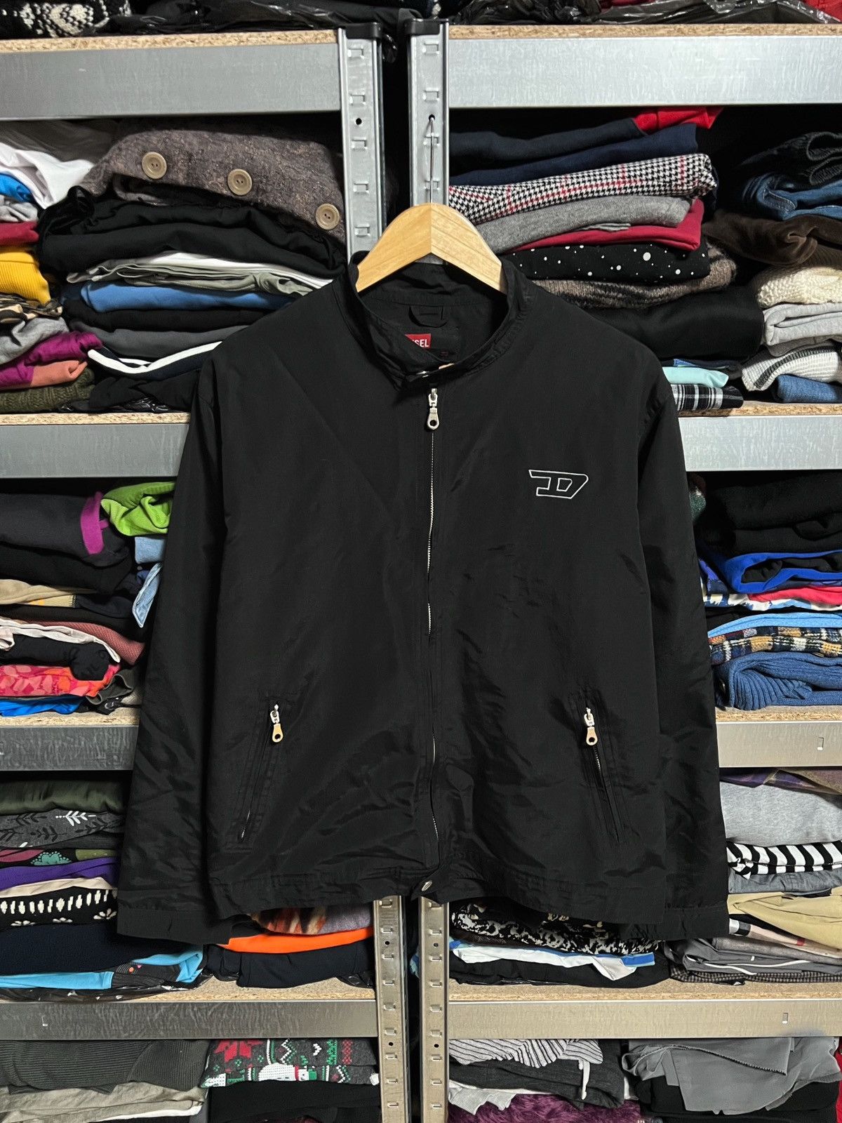 Diesel Vintage Diesel Big Logo Coach Full Zip Bomber Jacket Size L Size US L / EU 52-54 / 3 - 3 Thumbnail