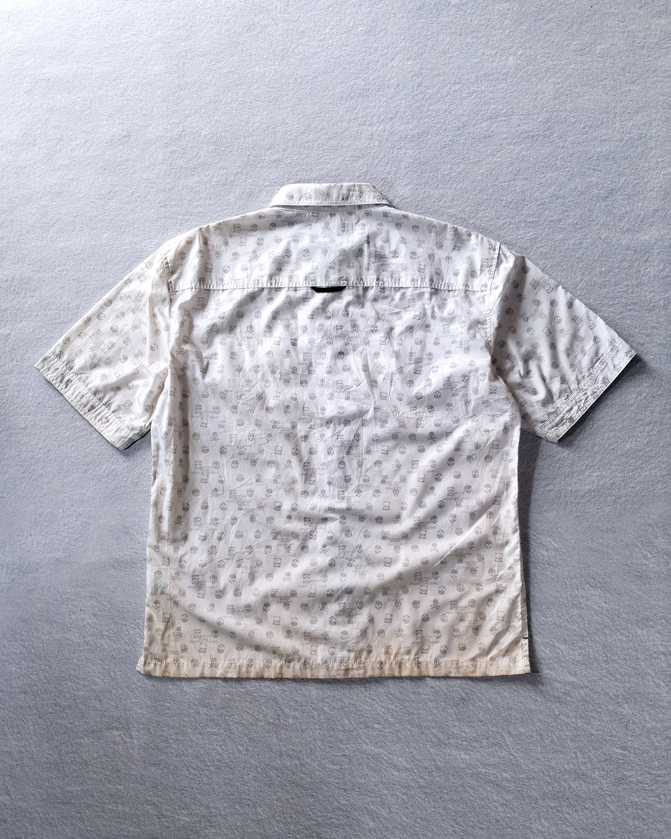 Japanese Brand SPLENDID SATISFACTION AOP SKULL SS SHIRT Size US XL / EU 56 / 4 - 10 Thumbnail