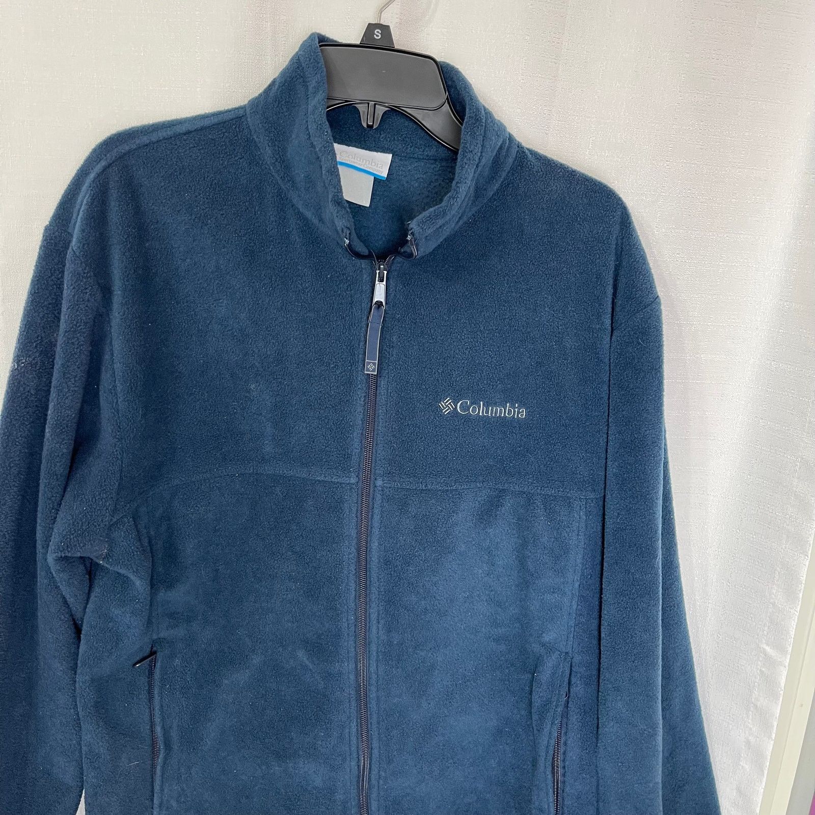 Columbia Columbia Men's Full Zip Navy Blue Fleece Jacket, L Size US L / EU 52-54 / 3 - 3 Thumbnail