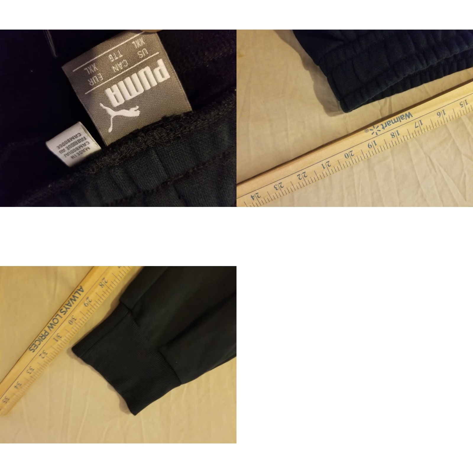 Puma PUMA Pants 2XL Black Athletic Jogger Mens Regular Size 2XL Workout Activewear Sportswear Pants Size US 39 - 8 Thumbnail