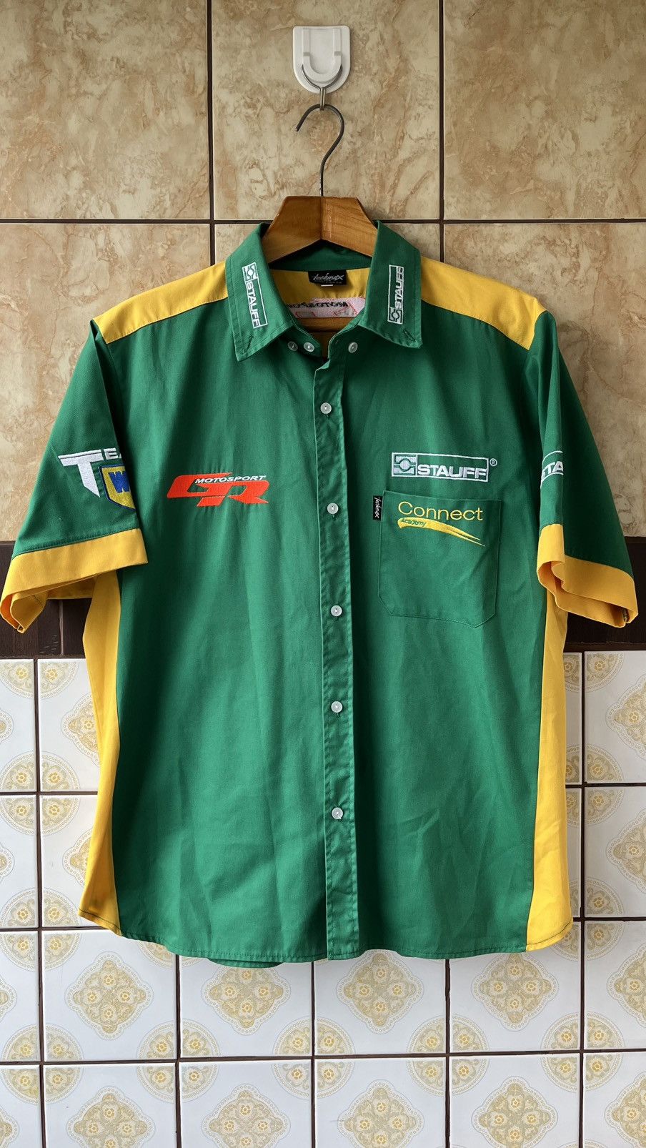 Vintage Motorsport GR tech max up button shirt Size US XL / EU 56 / 4 - 1 Thumbnail