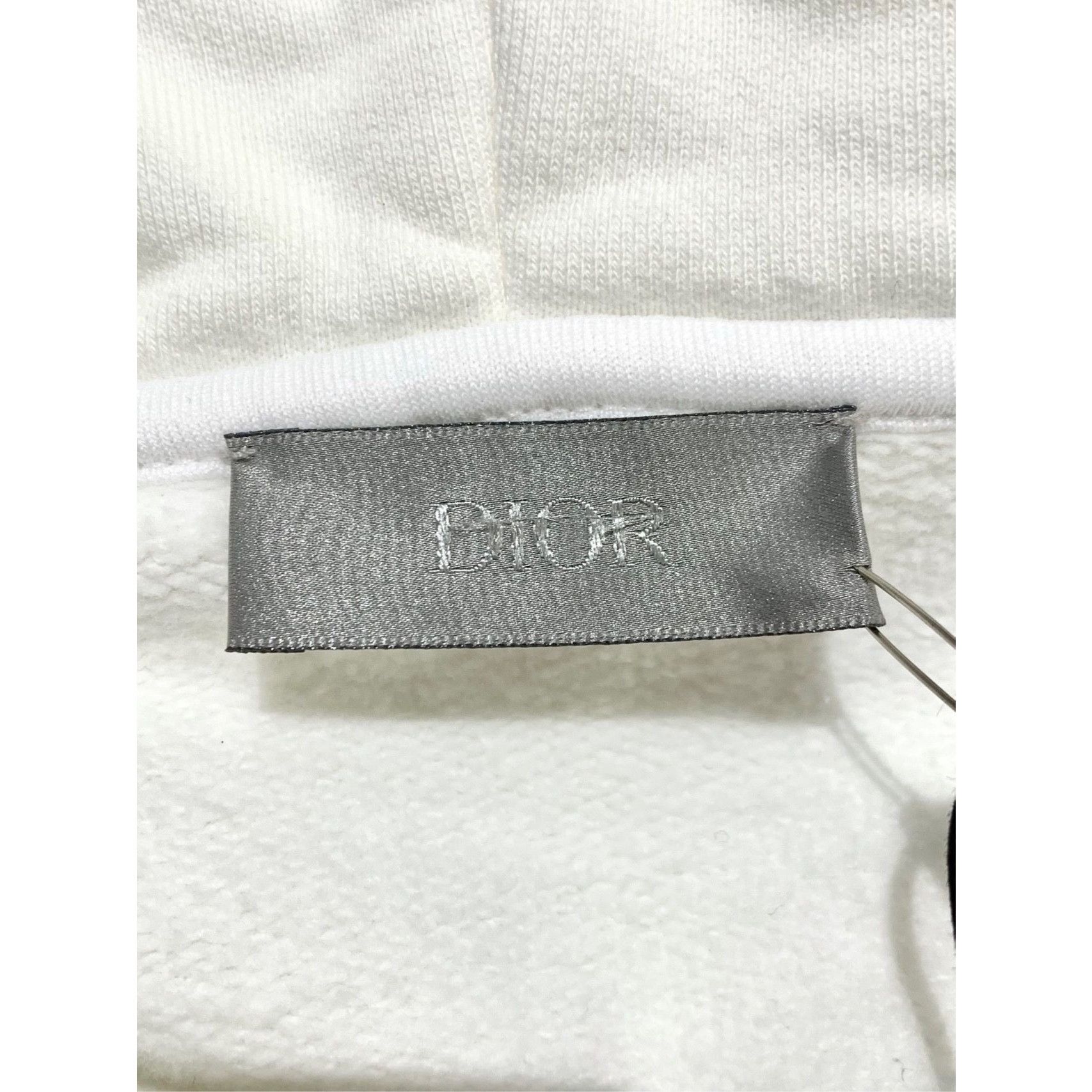 Dior Dior X Travis Scott Co-Branded Logo Print White Hoodie L Size L / US 10 / IT 46 - 4 Thumbnail