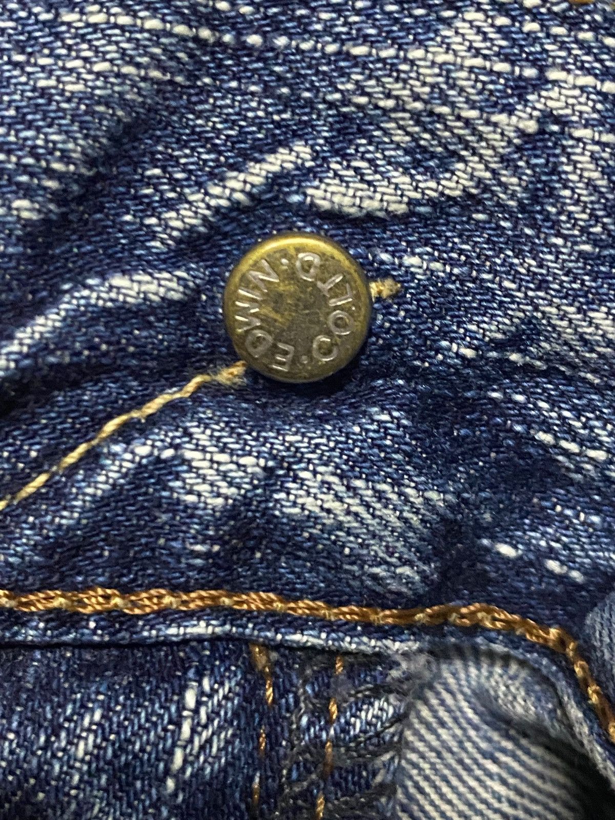 Edwin Vintage Edwin Blue Trip 503 Distressed Faded Wash Loose Jean Size US 33 - 12 Thumbnail