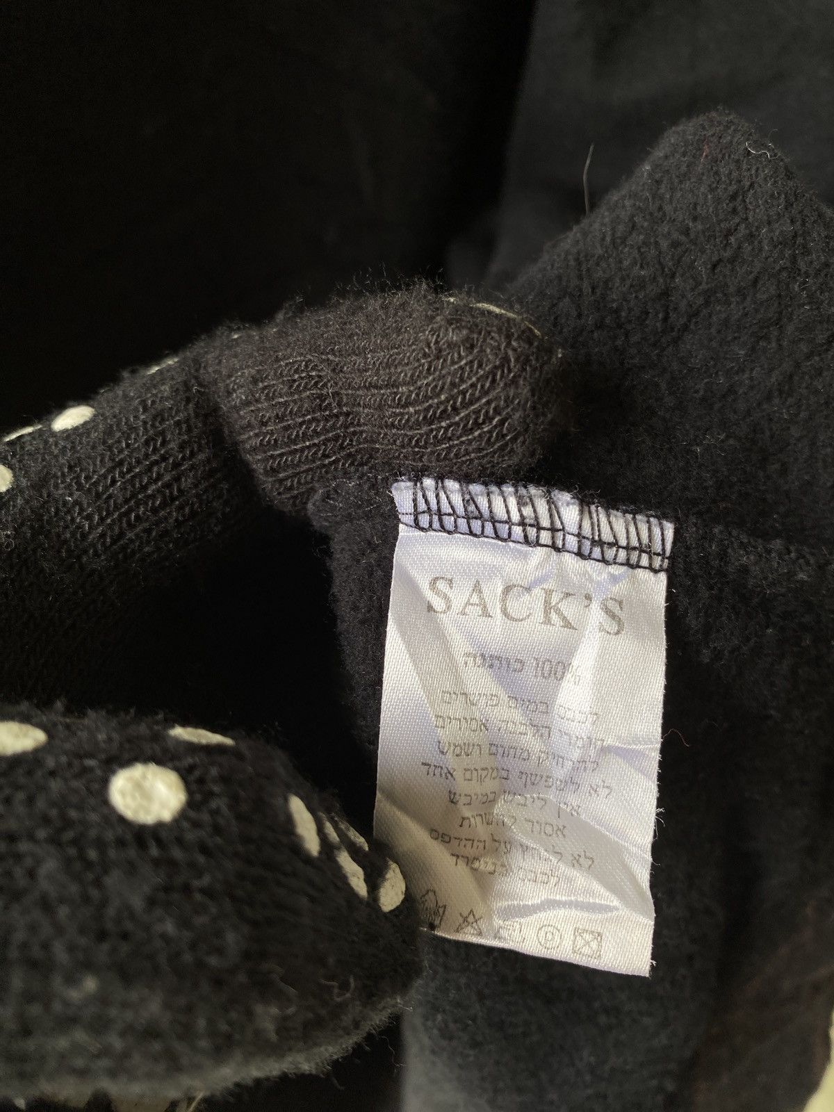 Japanese Brand SACKS Hoodie Overprint Distressed Design Size US M / EU 48-50 / 2 - 16 Thumbnail