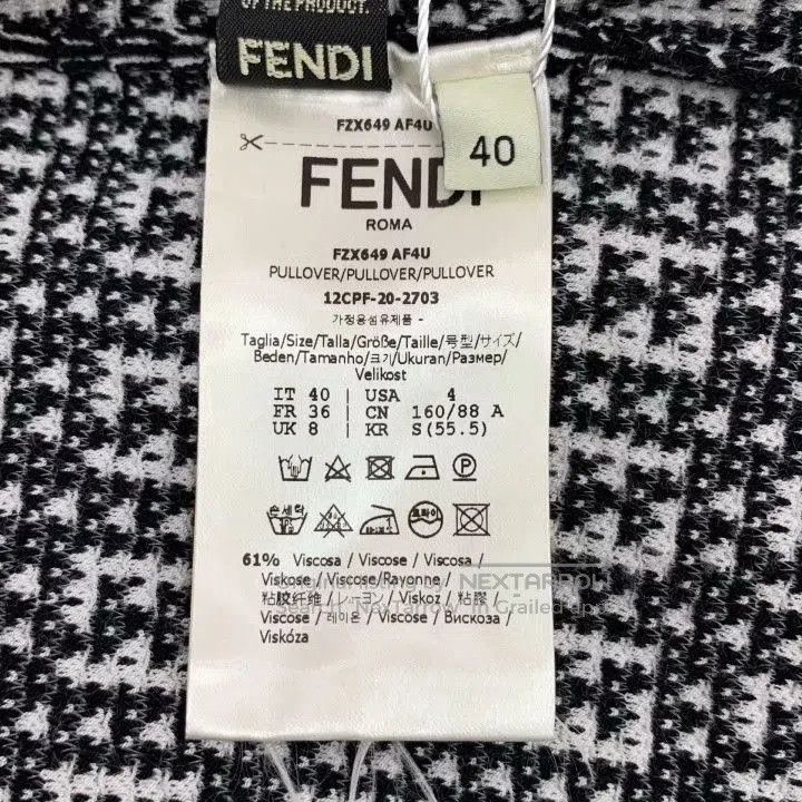 Fendi Fendi Logo All. Size US XXS / EU 40 - 6 Thumbnail