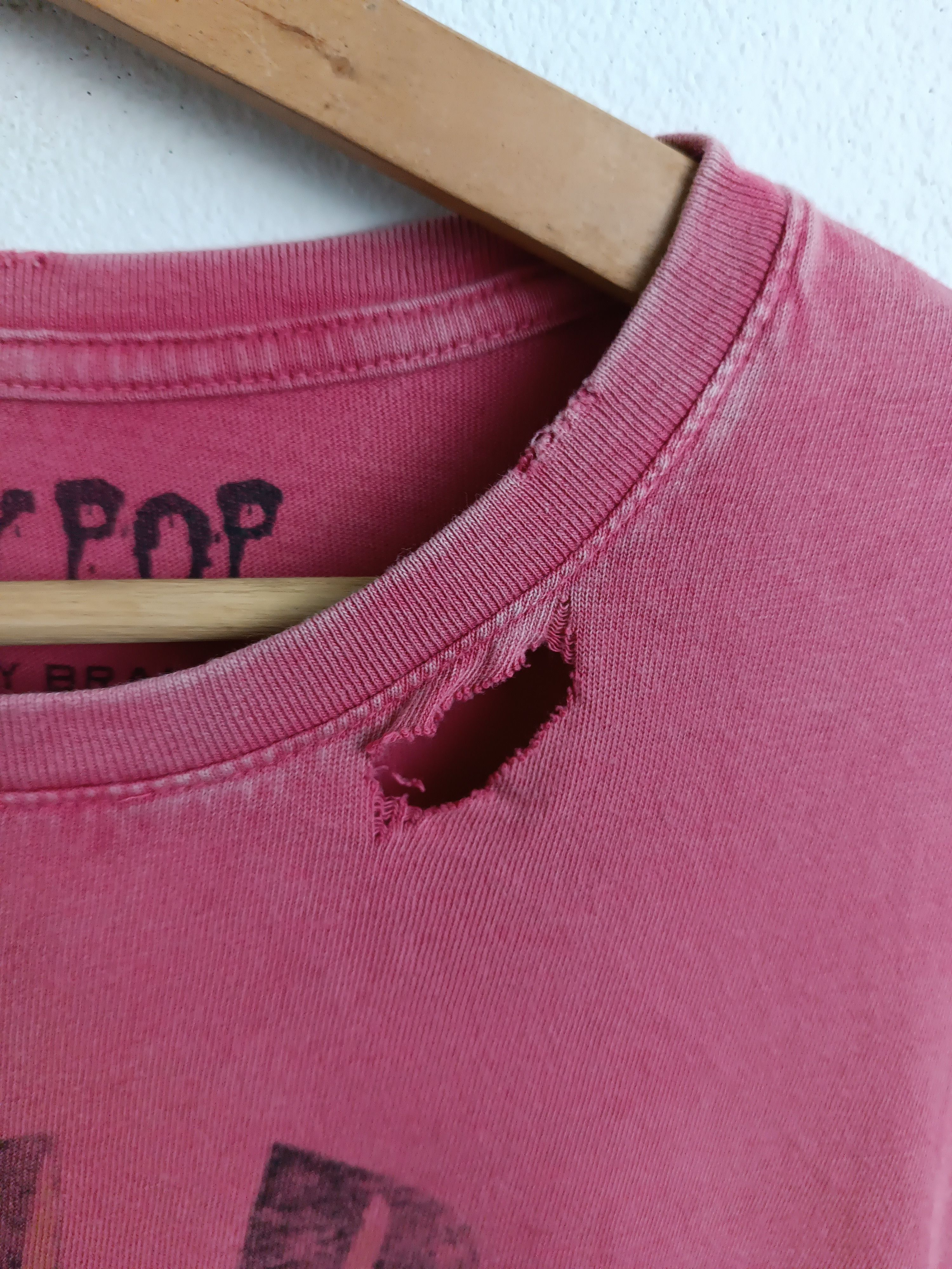 Band Tees THRASHED FADED VINTAGE IGGY POP I WANNA BE YOUR DOG TEE Size US L / EU 52-54 / 3 - 9 Thumbnail