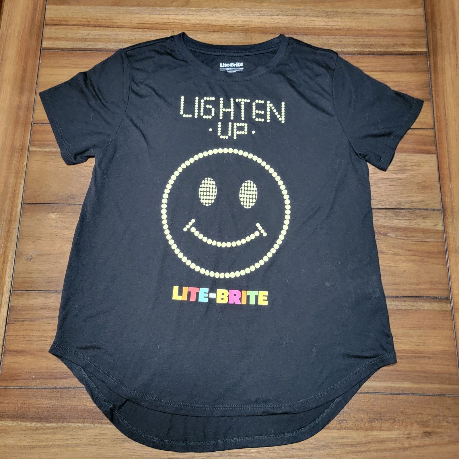 Other Lite-Brite Black Tee "Lighten Up" - Size Adult Small Size S / US 4 / IT 40 - 1 Thumbnail