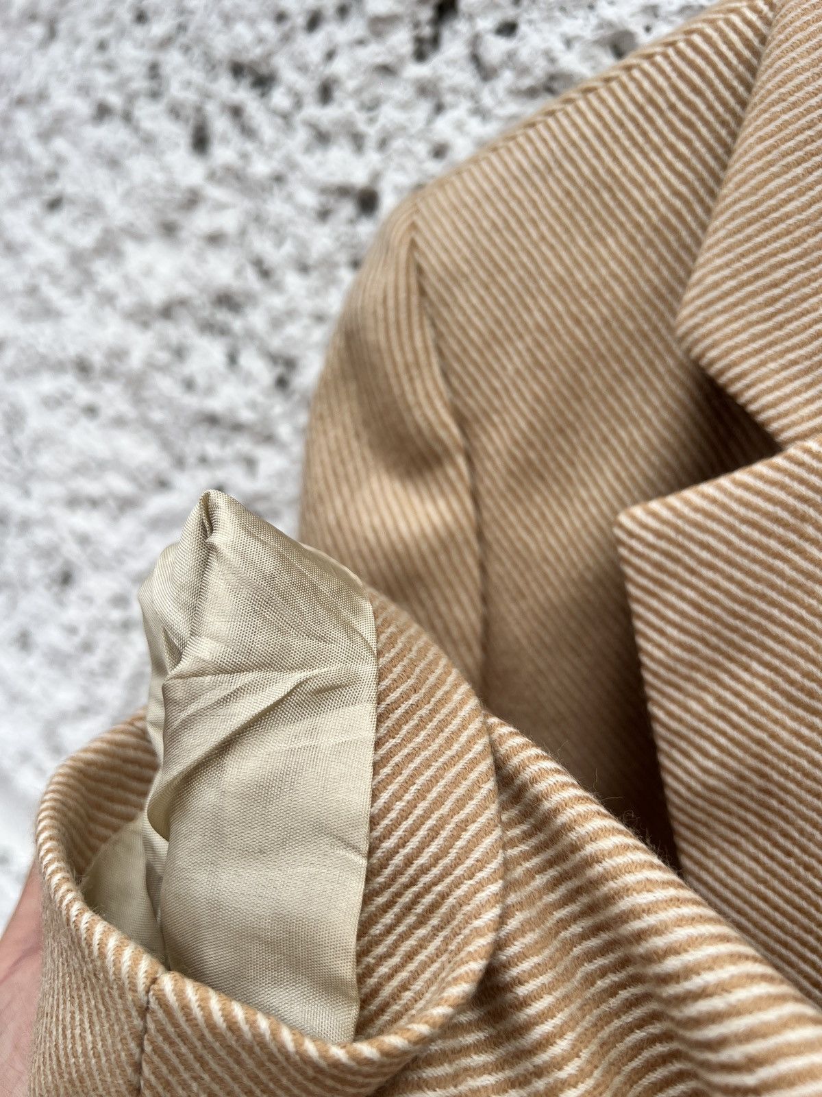 Other Dana Buchman Italian Wool-Silk Coat Beige M/L Size M / US 6-8 / IT 42-44 - 12 Thumbnail