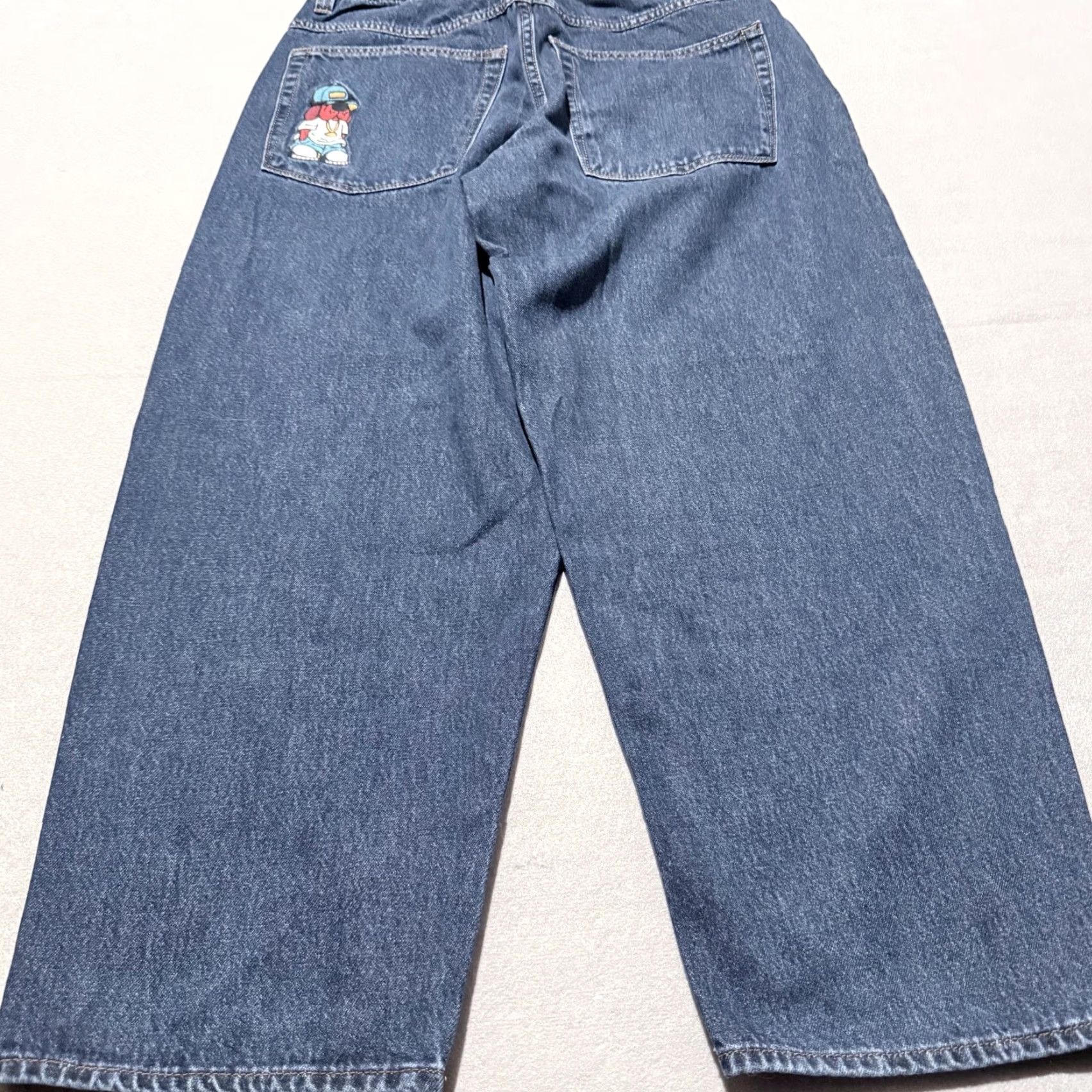 Empyre Empyre Jeans Men Dark Wash Denim Logo Relaxed Classic Straight Zip Fly - 30 Size US 30 / EU 46 - 6 Thumbnail