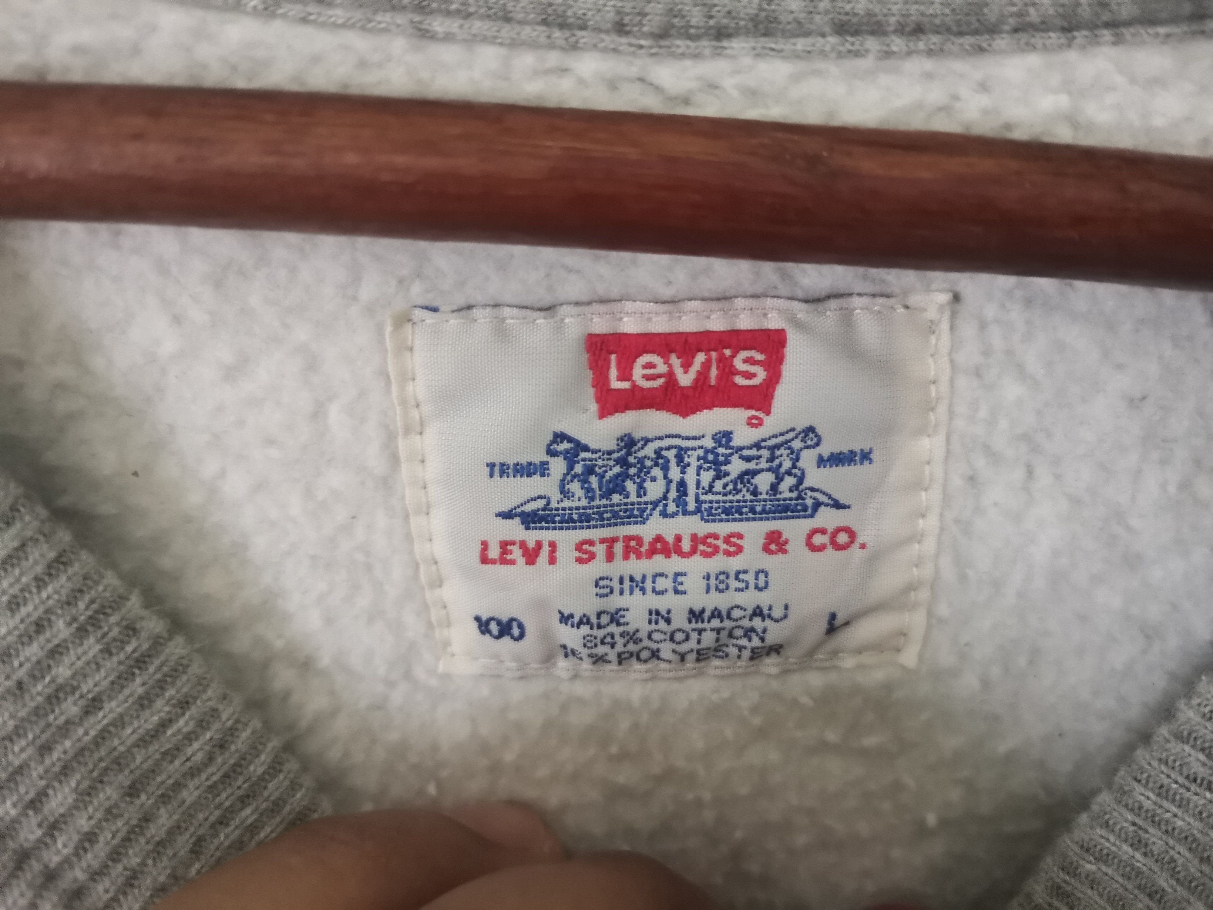 Levi's × Levi's Vintage Clothing Rare vintage Levi's sweatshirt grey colour Size US L / EU 52-54 / 3 - 4 Thumbnail