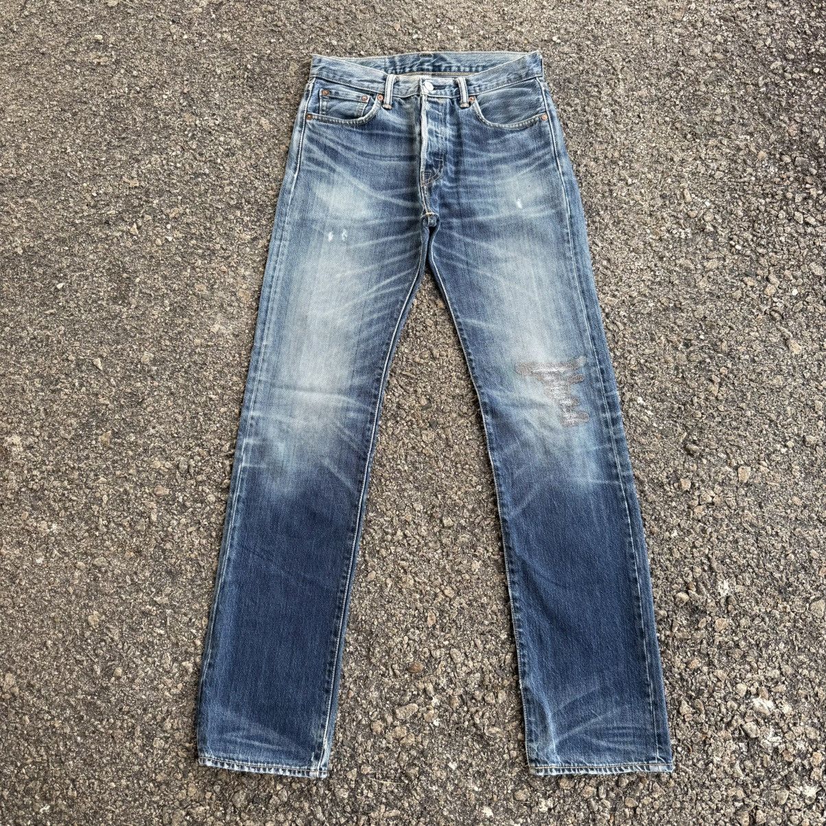 Levi's W30 Levi's 501 Button Fly Faded Denim Jean Pants Size US 30 / EU 46 - 1 Thumbnail