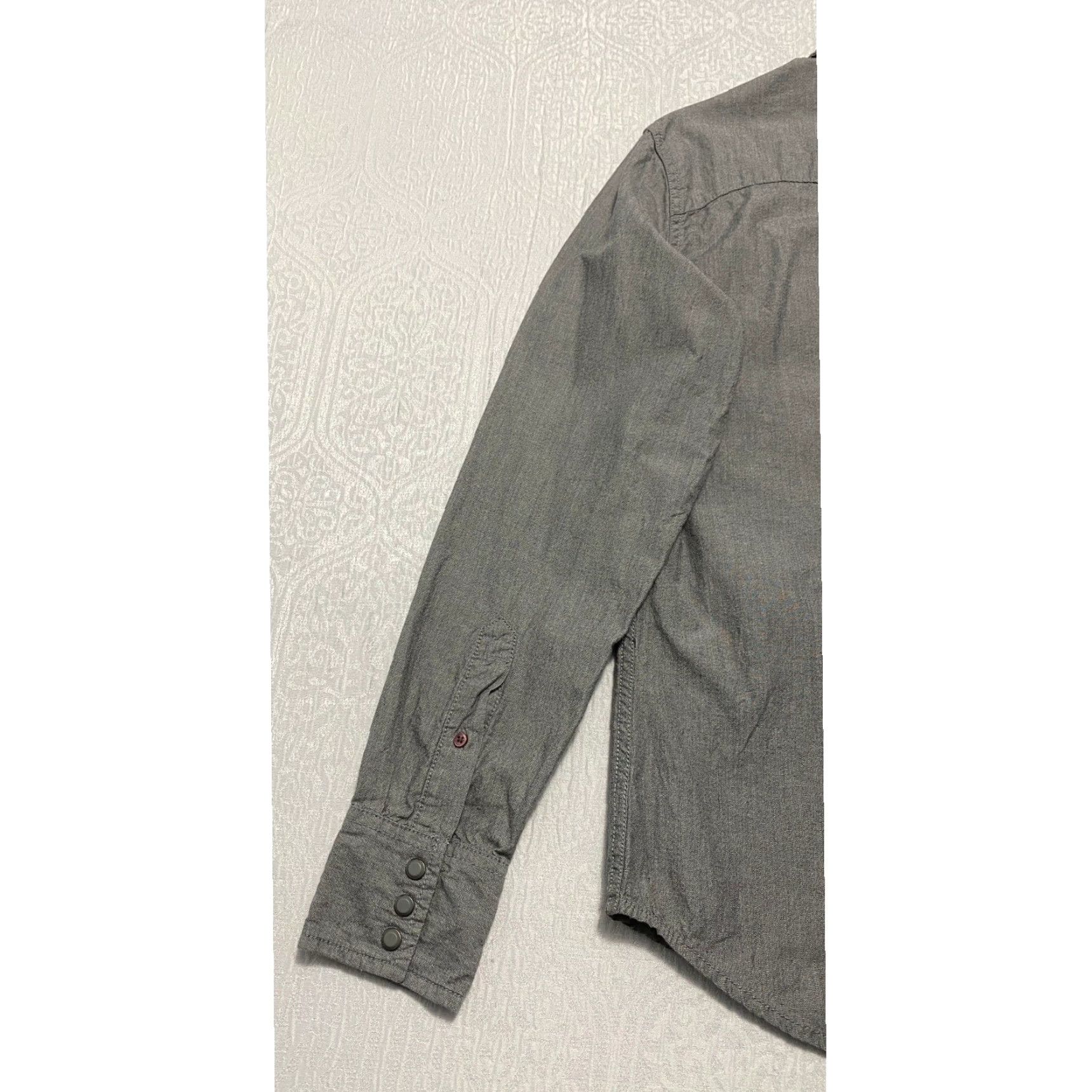 Vintage Arizona Jeans Co Mens Western Shirt Long Sleeve Snap Front Button-Up Gray S Size US S / EU 44-46 / 1 - 3 Thumbnail