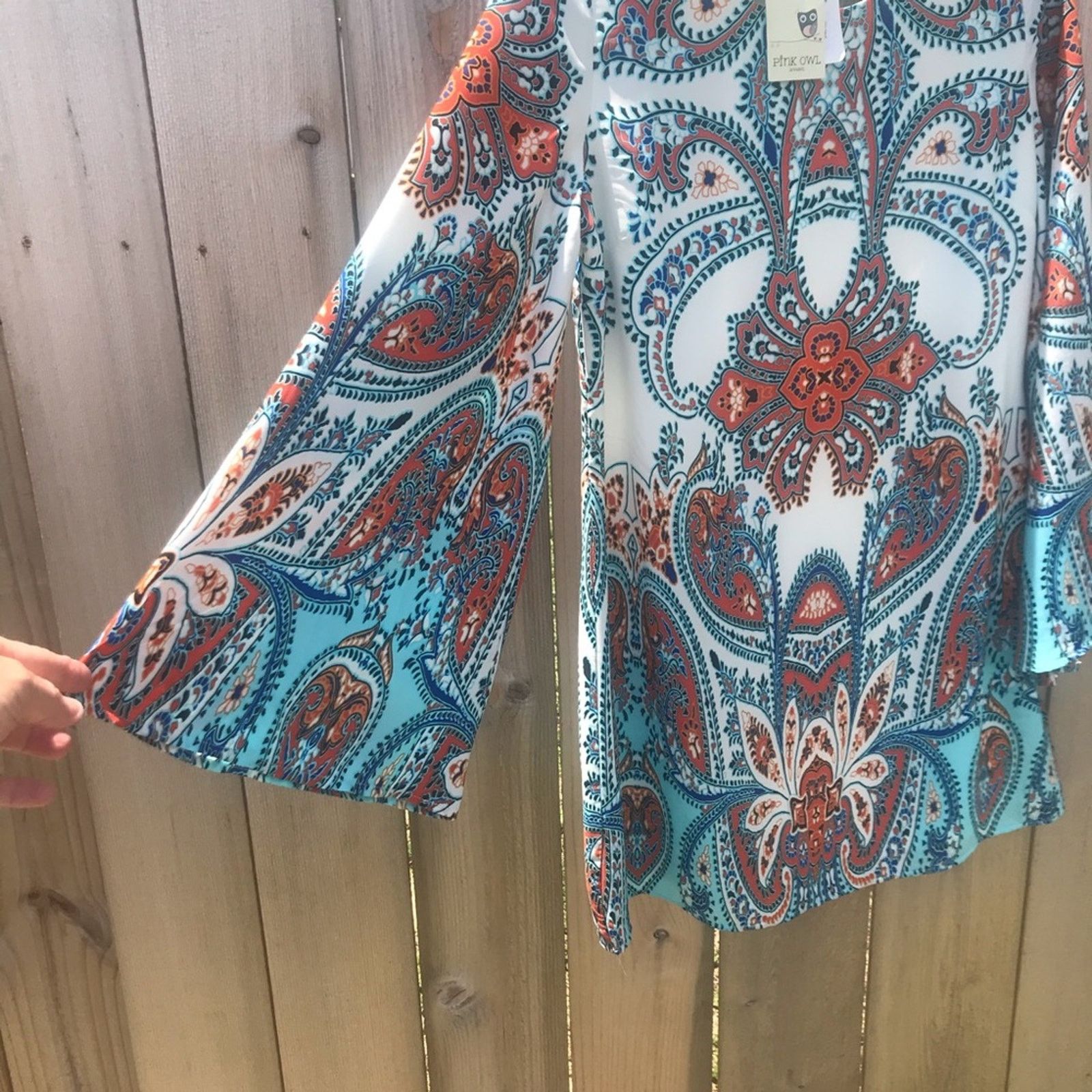 Other Modcloth Pink Owl floral paisley tunic dress NEW Size M / US 6-8 / IT 42-44 - 6 Thumbnail