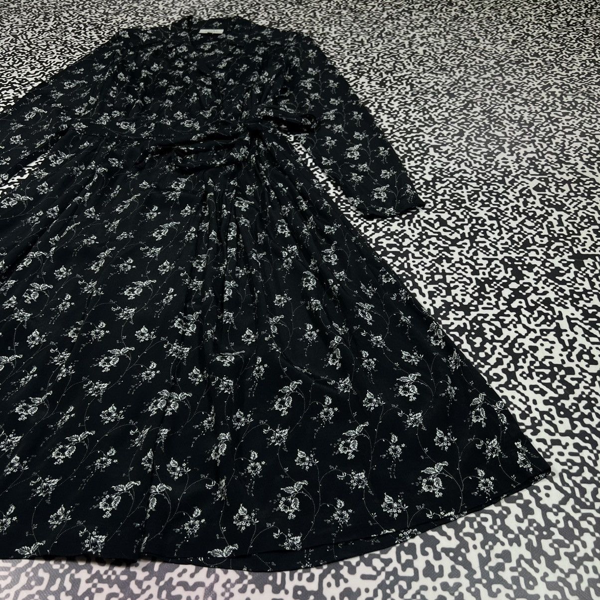 Laura Ashley Vintage Y2K Laura Ashley Archive Floral Flared Maxi Dress Size L / US 10 / IT 46 - 6 Thumbnail