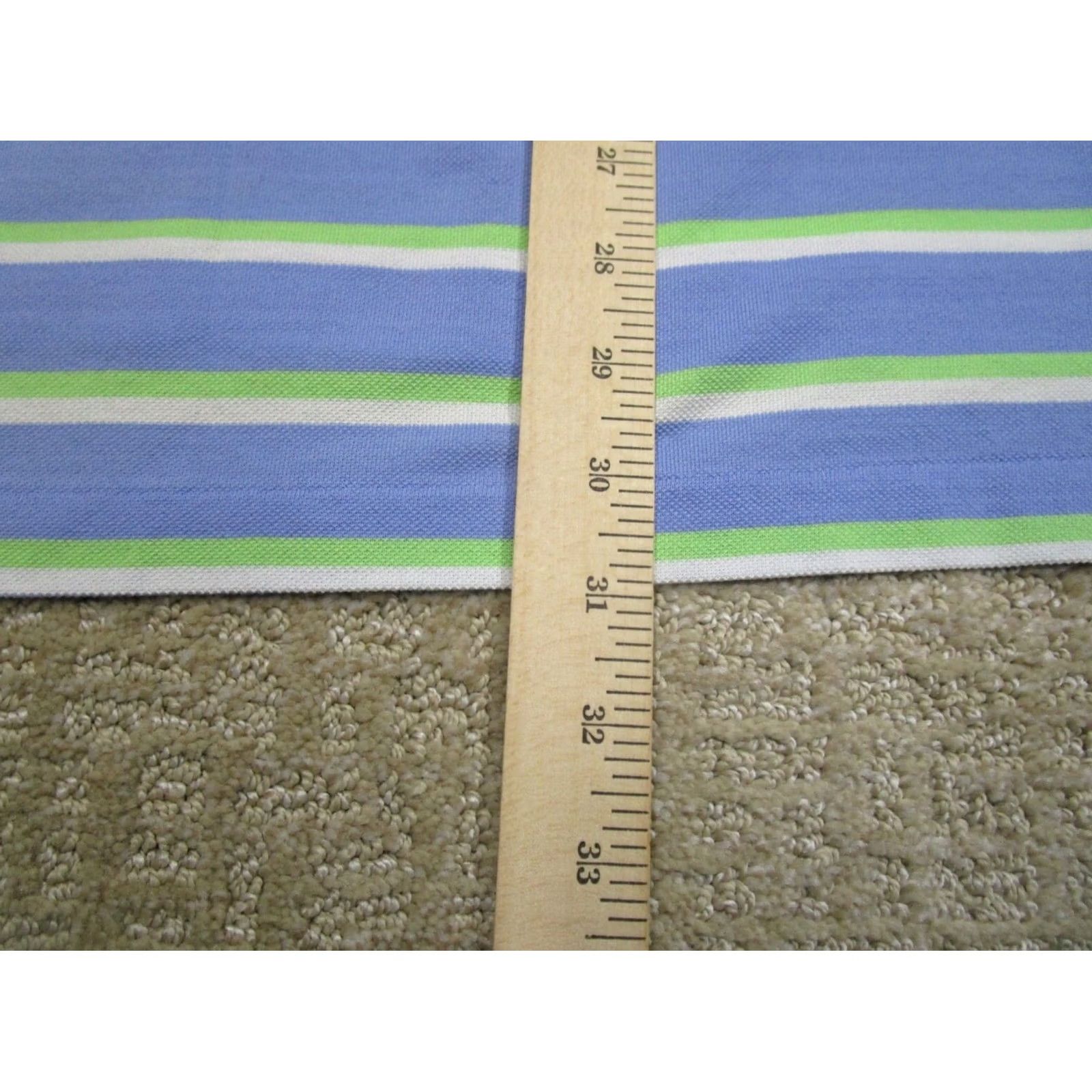 Polo Ralph Lauren Ralph Lauren Polo Shirt Men Large Blue Striped Short Sleeve Pima Cotton Pony Size US L / EU 52-54 / 3 - 6 Thumbnail