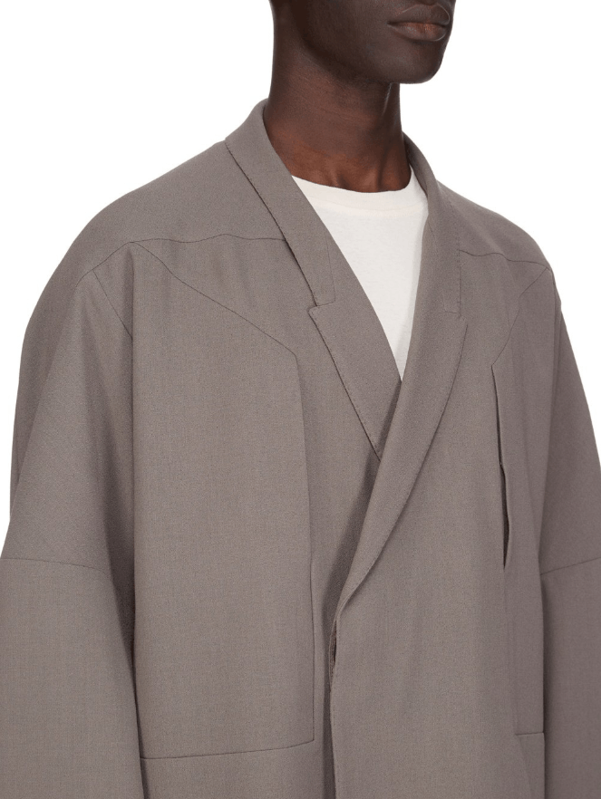 Rick Owens BNWT SS25 RICK OWENS "HOLLYWOOD" ARROWHEAD JMF COAT 44 Size US S / EU 44-46 / 1 - 13 Thumbnail